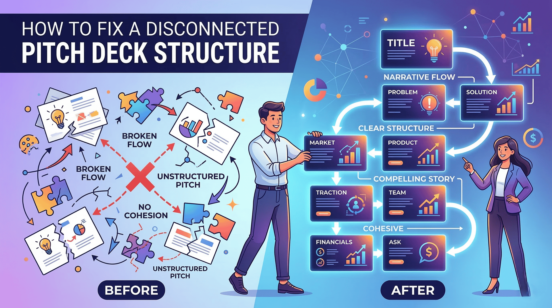 How to Fix a Disconnected Pitch Deck Structure