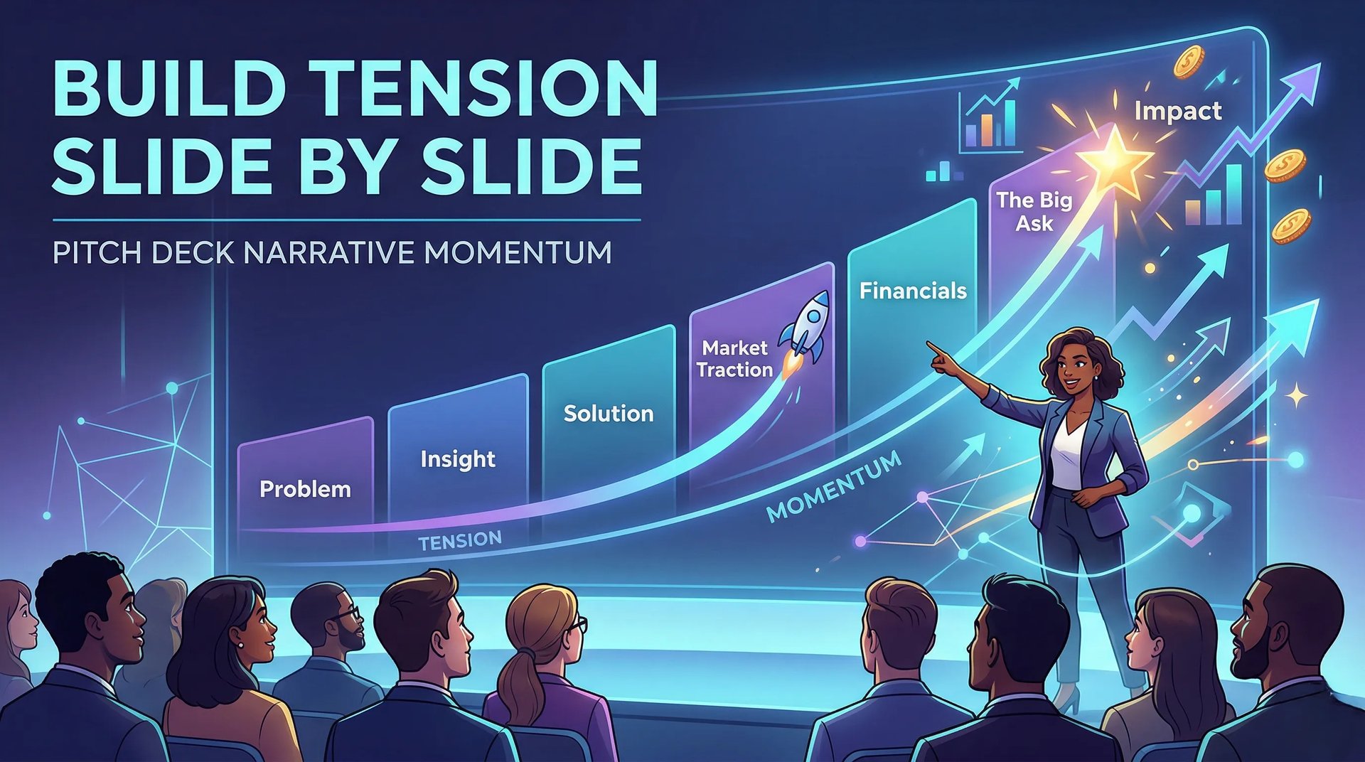Pitch Deck Narrative Momentum: Build Tension Slide by Slide