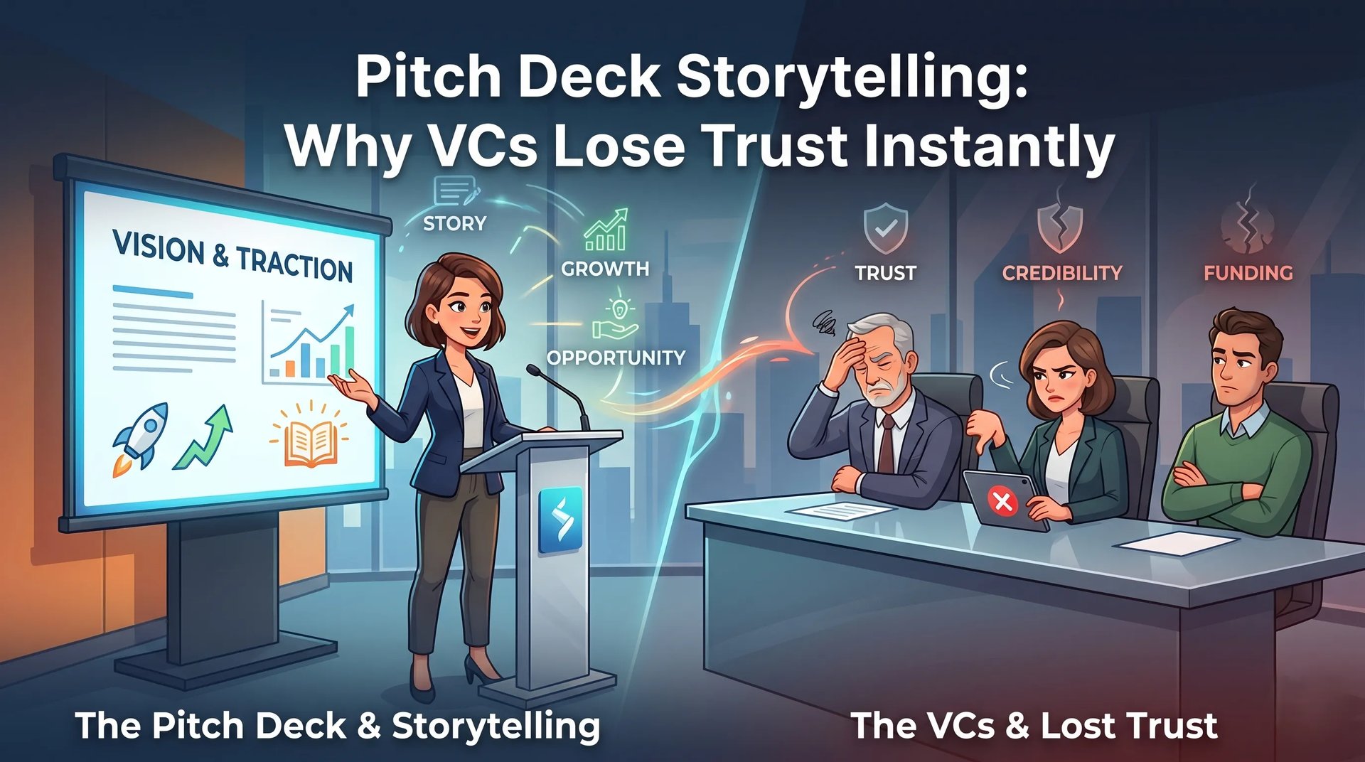 Pitch Deck Storytelling: Why VCs Lose Trust Instantly