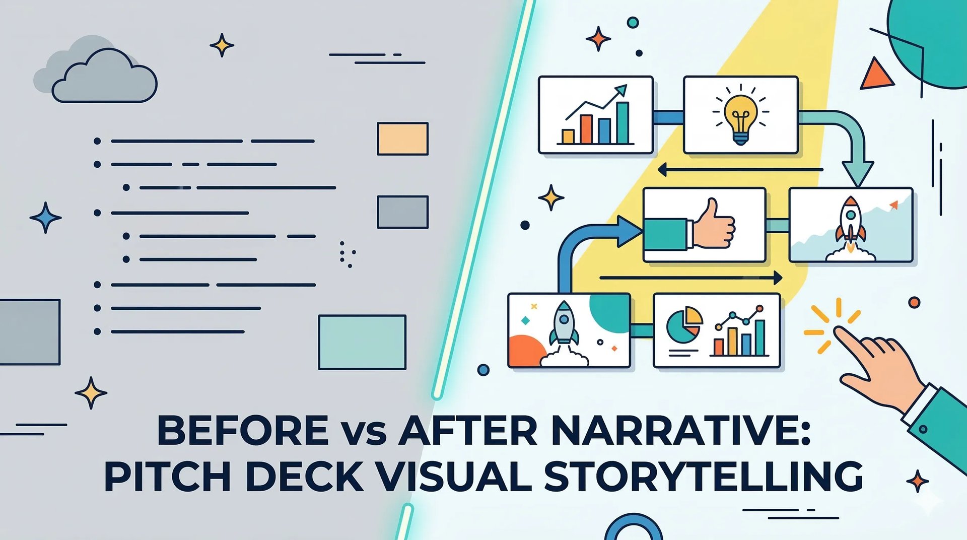 Before vs After Narrative: Pitch Deck Visual Storytelling
