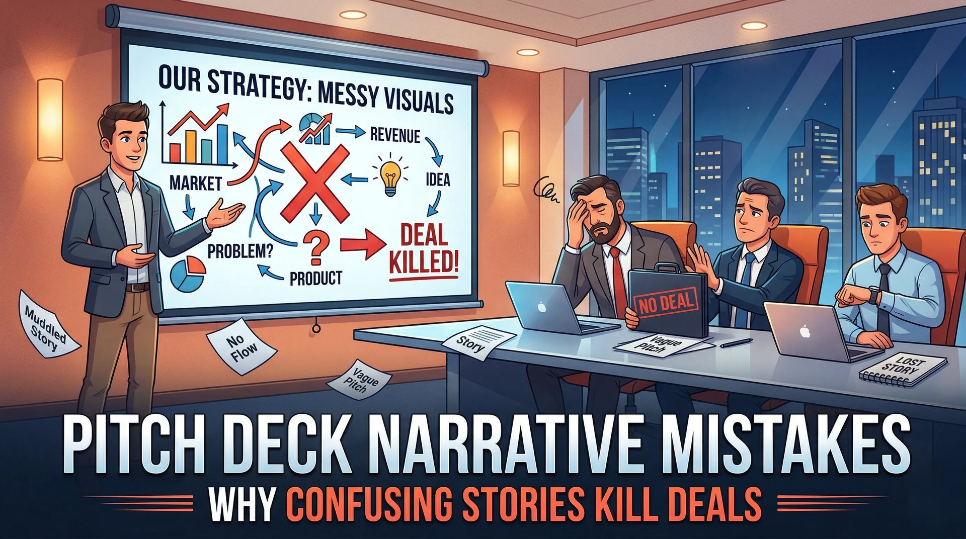 Pitch Deck Narrative Mistakes: Why Confusing Stories Kill Deals