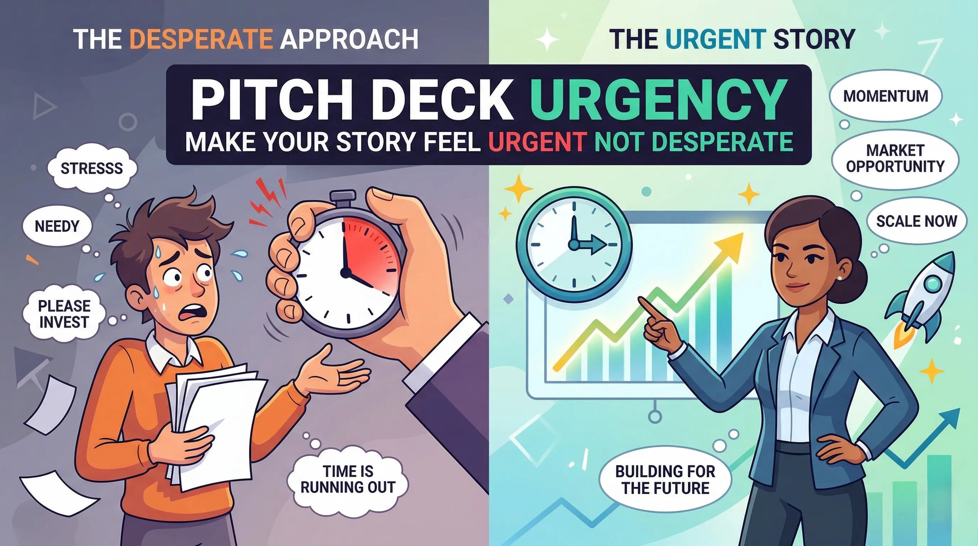 Pitch Deck Urgency: Make Your Story Feel Urgent Not Desperate