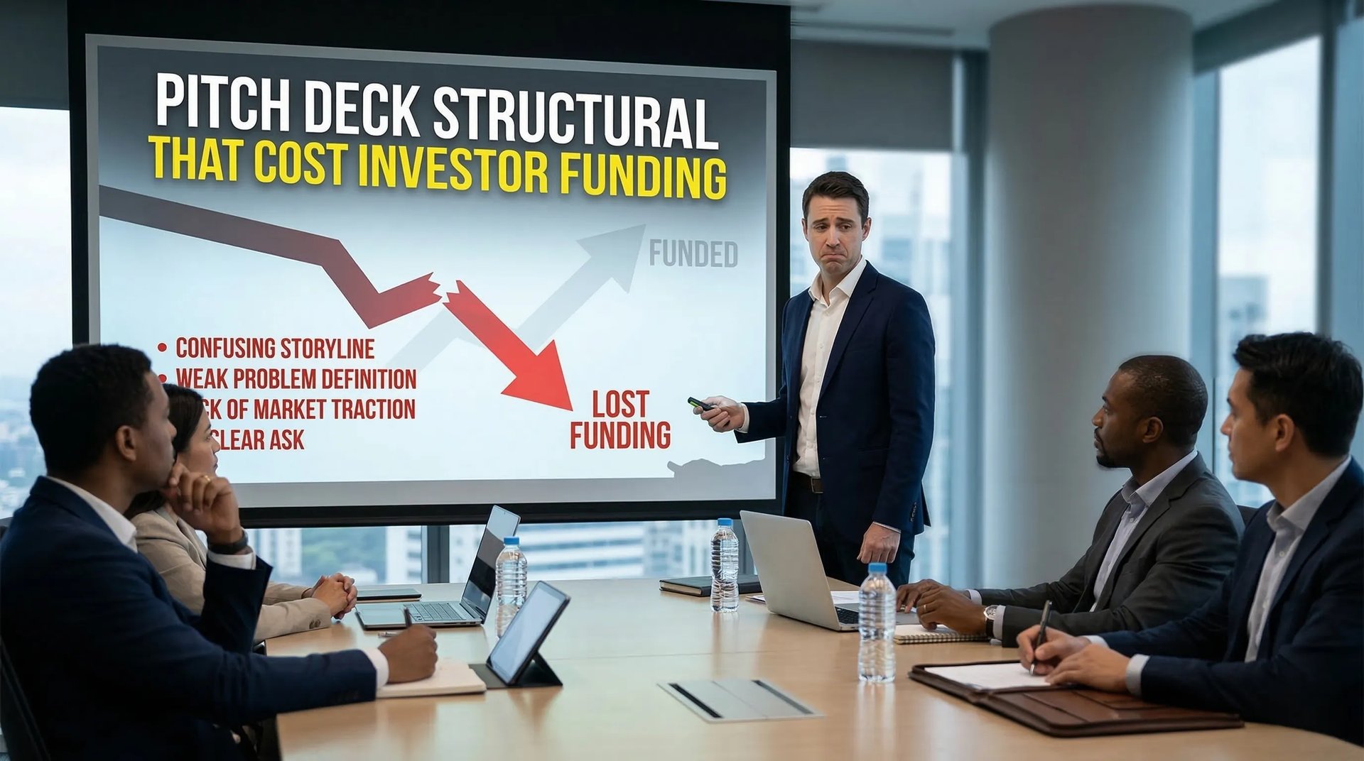 Pitch Deck Structural Mistakes That Cost Investor Funding