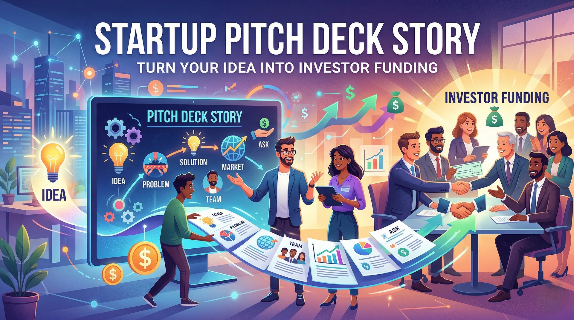 Startup Pitch Deck Story: Turn Your Idea Into Investor Funding