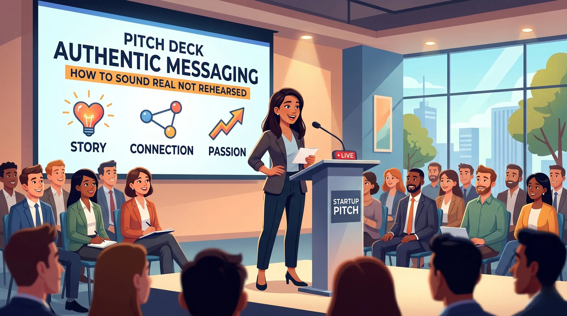 Pitch Deck Authentic Messaging: How to Sound Real Not Rehearsed