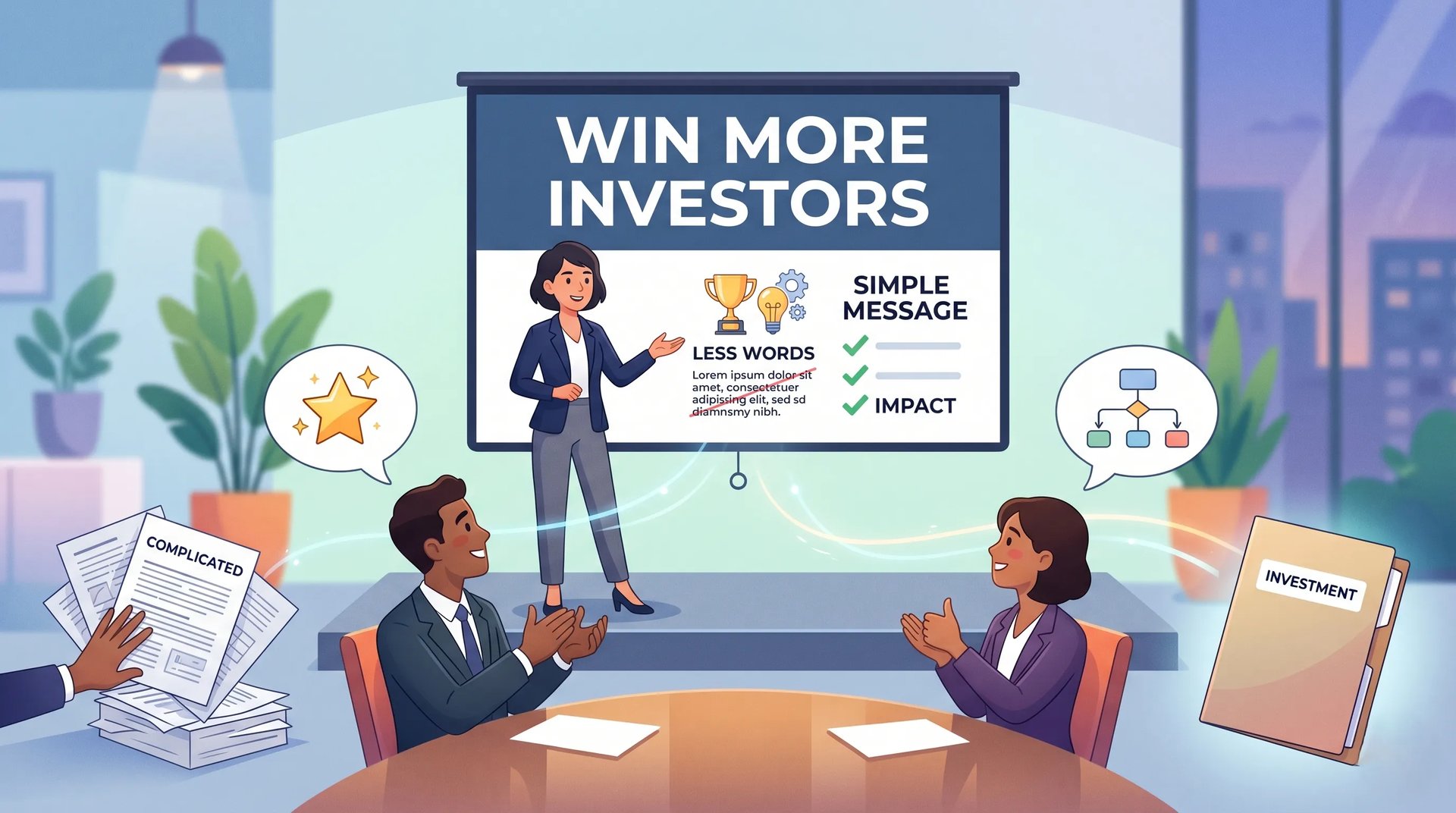 Simple Pitch Deck Messaging: Why Less Words Win More Investors