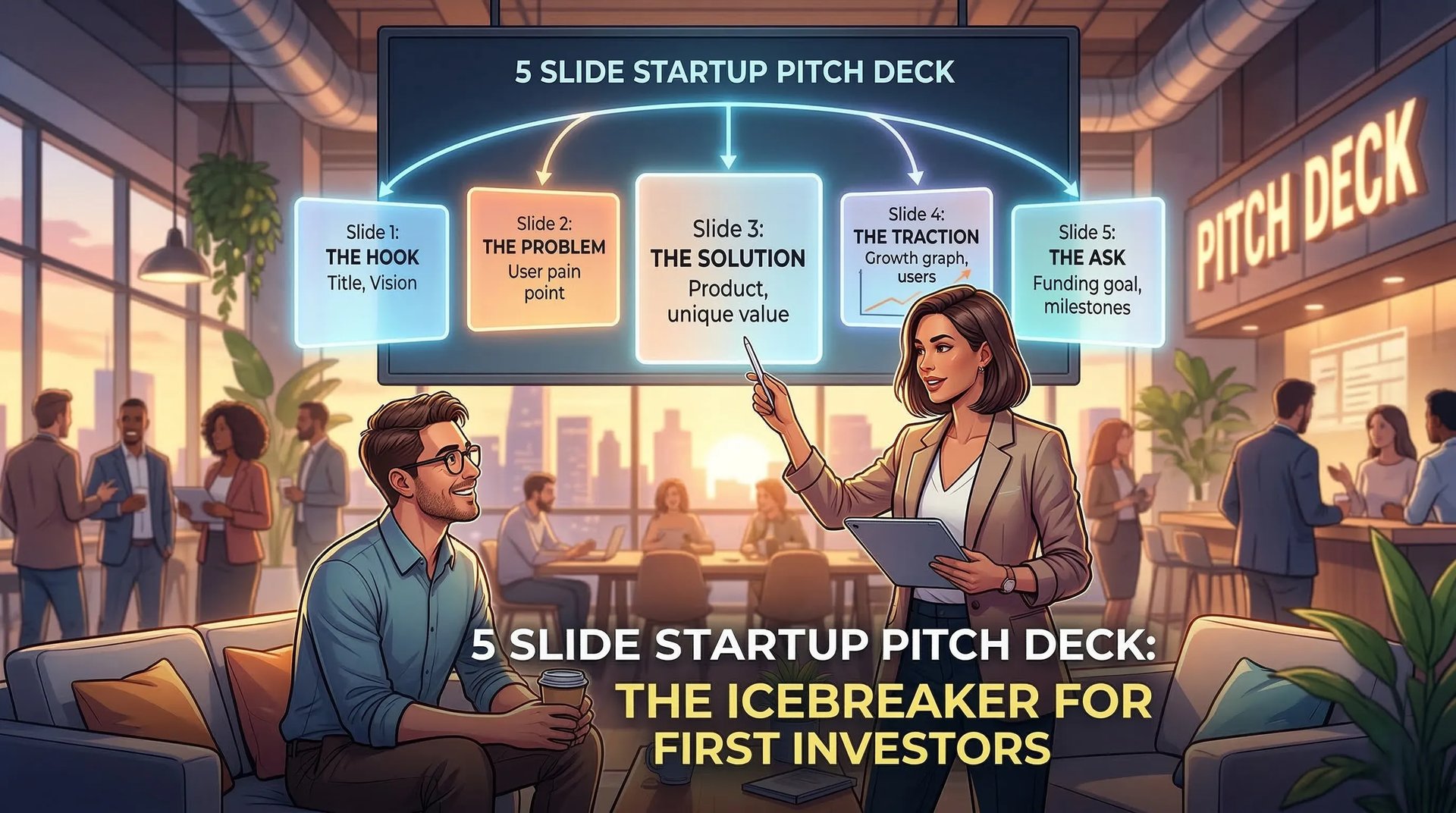 5 Slide Startup Pitch Deck: The Icebreaker for First Investors