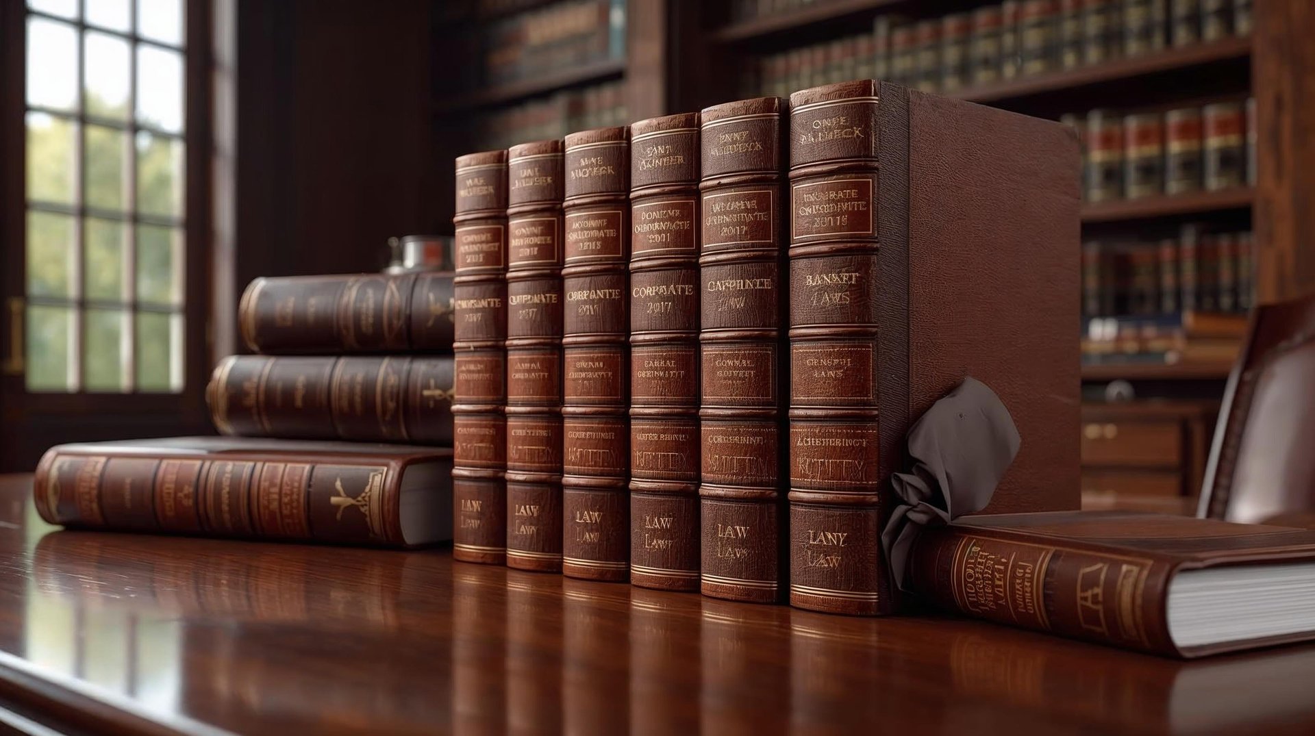 law books of corporate and tax laws in lar firm