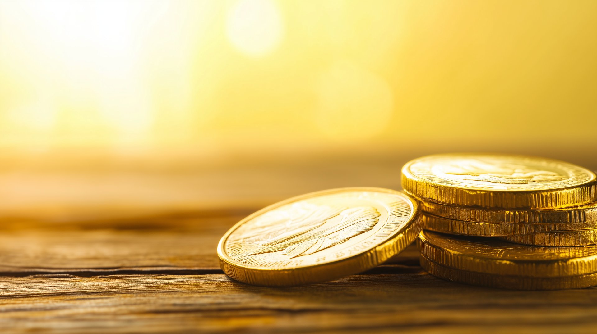 shiny gold coins