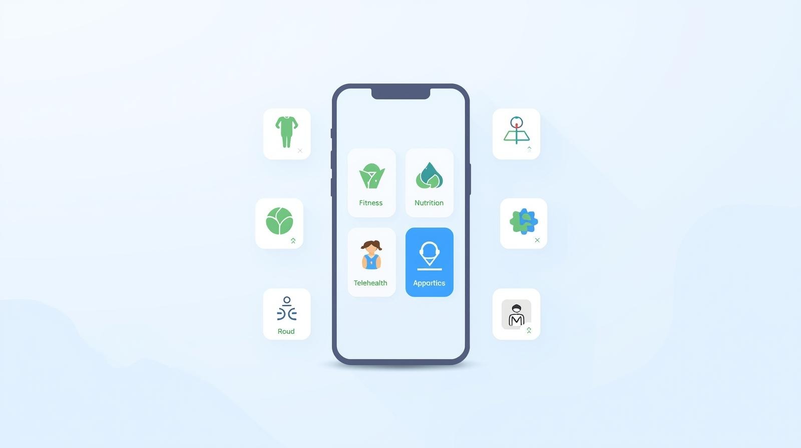Mobile health app showing HSV symptom and medication tracking