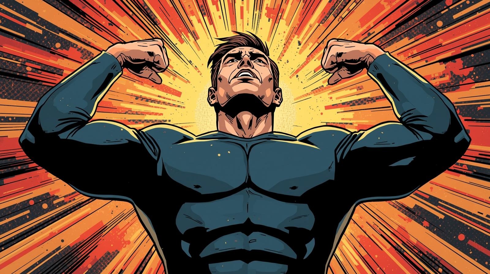 Man embodying long-term resilience and mental strength