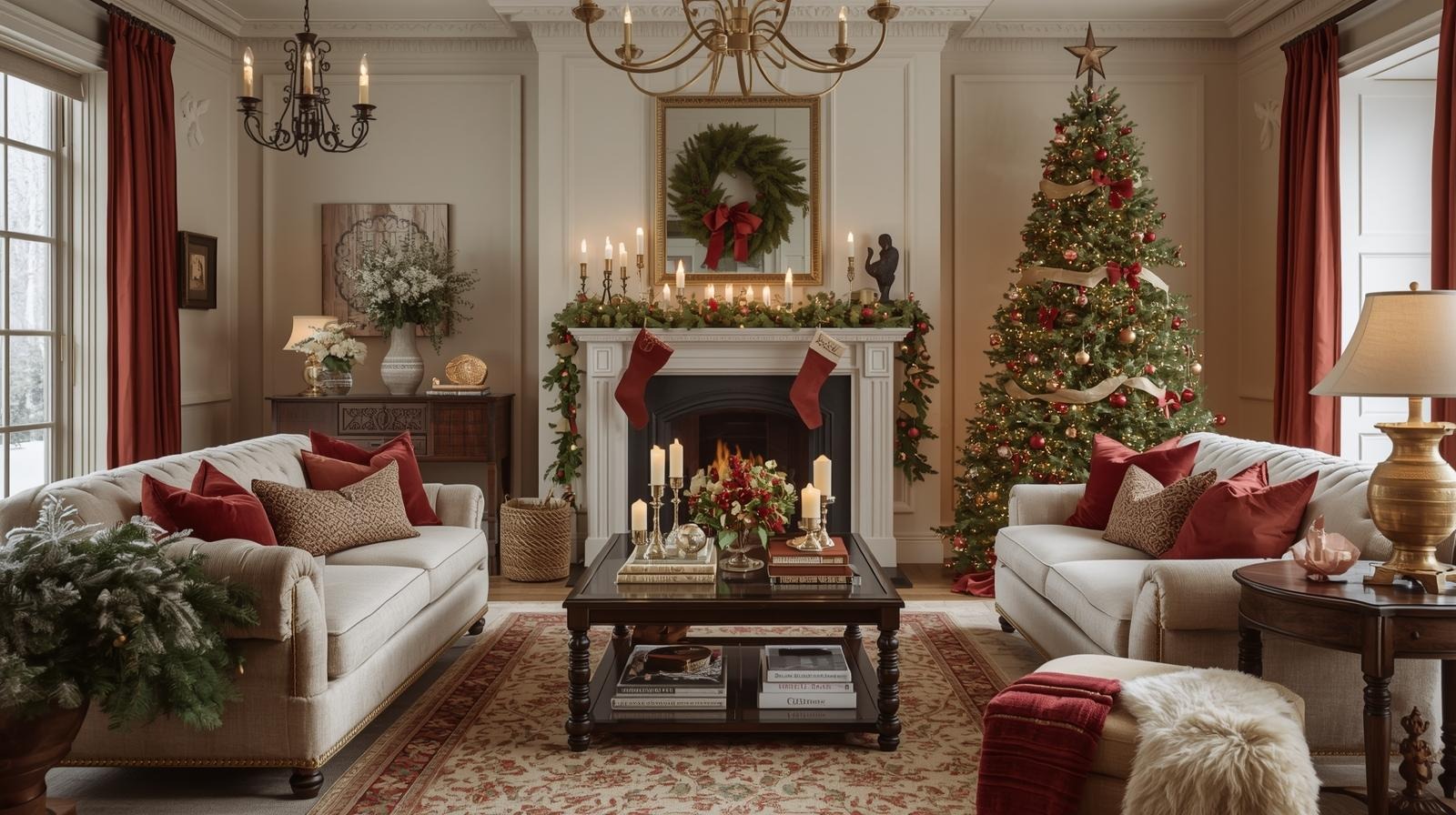 elegant timeless Christmas home
