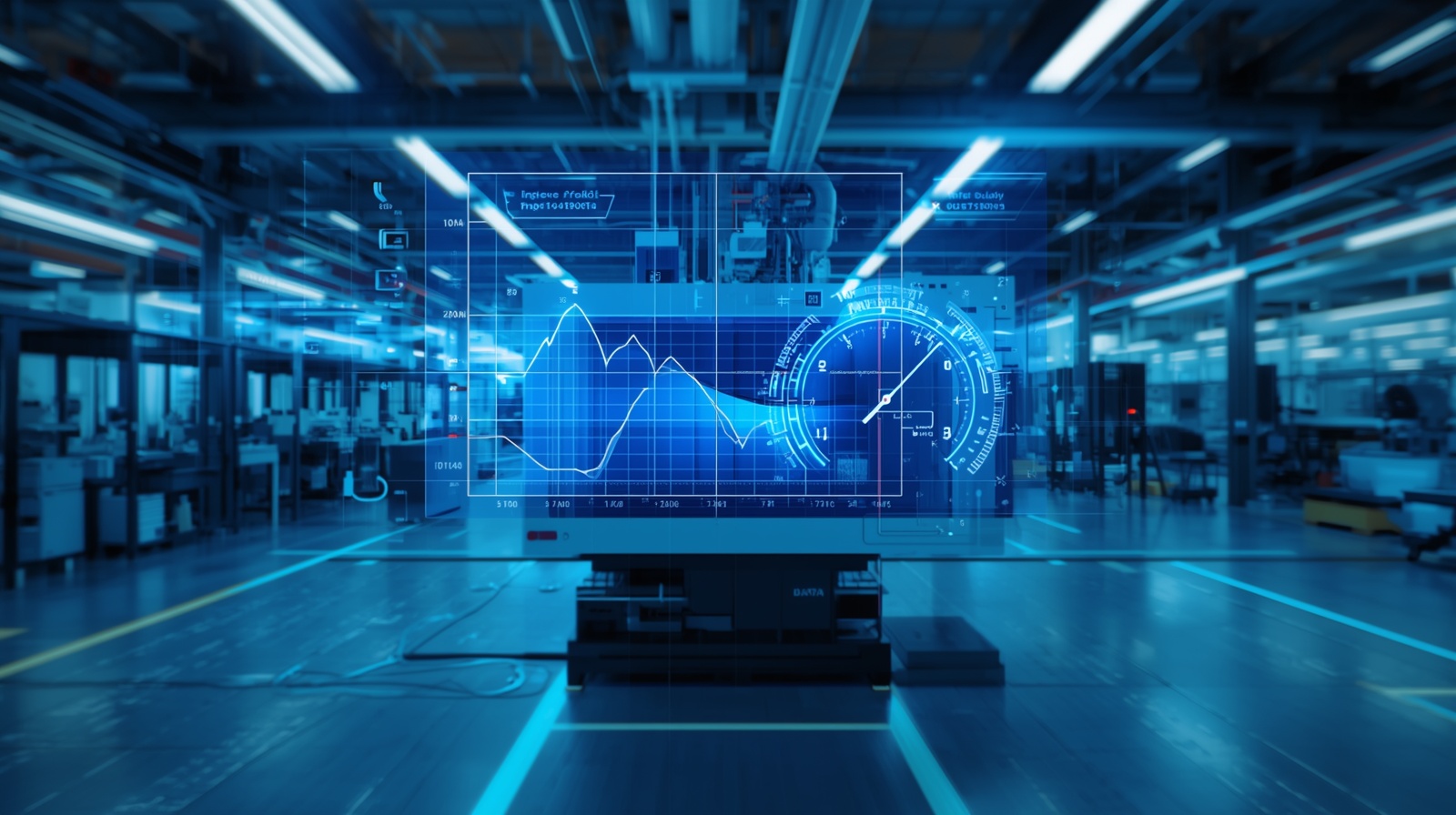 Grafica con variables de proceso siendo monitoreadas en tiempo real