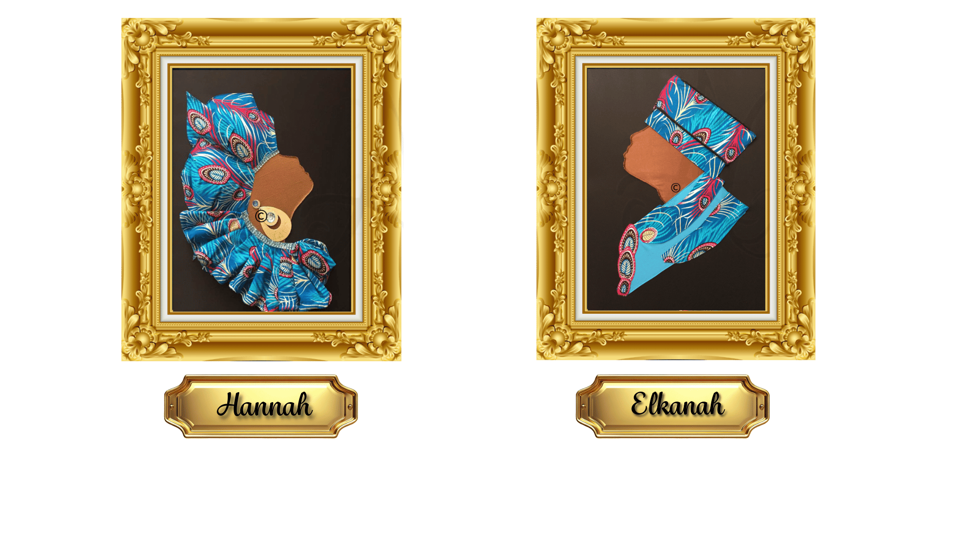 Hannah and Elkanah, Faith-based couple art symbolizing godly marriage 