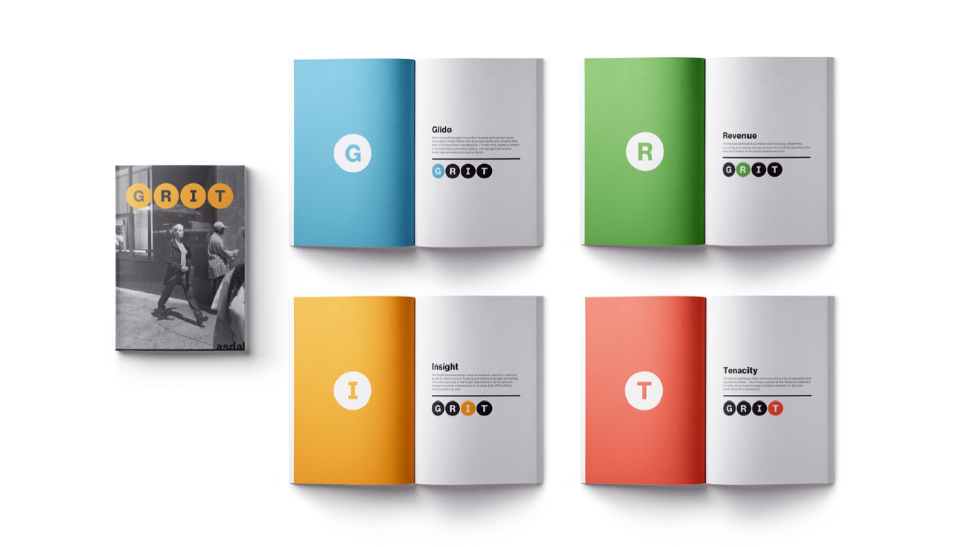 Grit Brand book design brand guidelinees