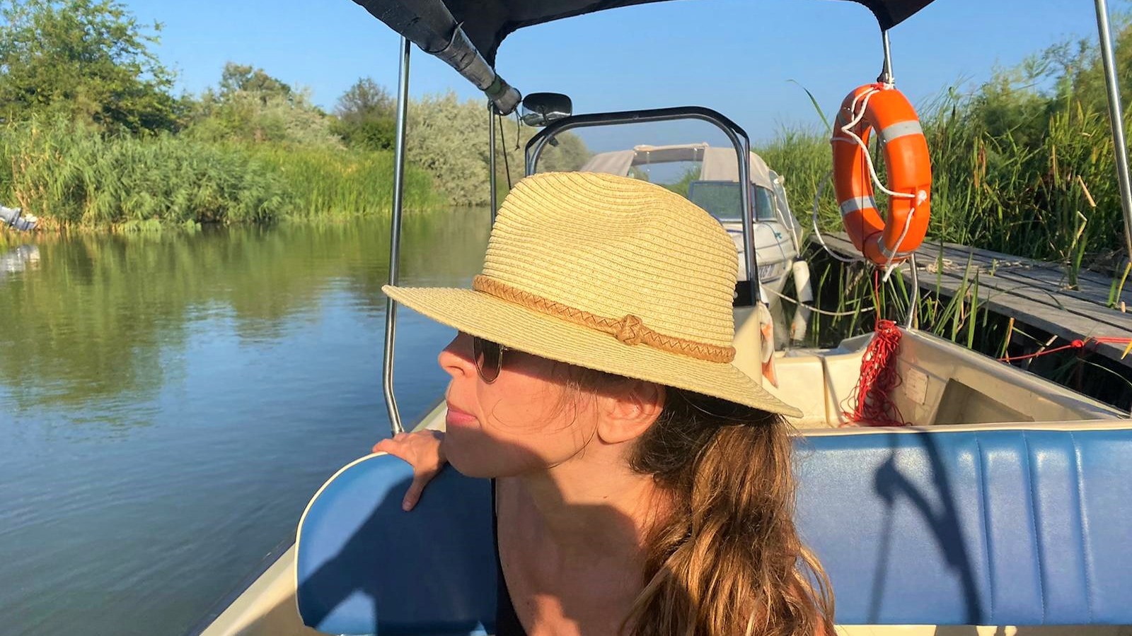 tourist in danube delta