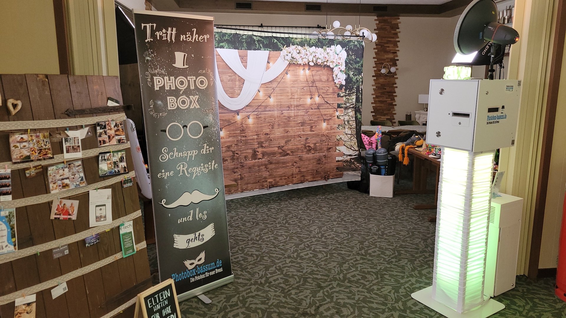 Mein Setup der Fotobox im Gasthaus Freye