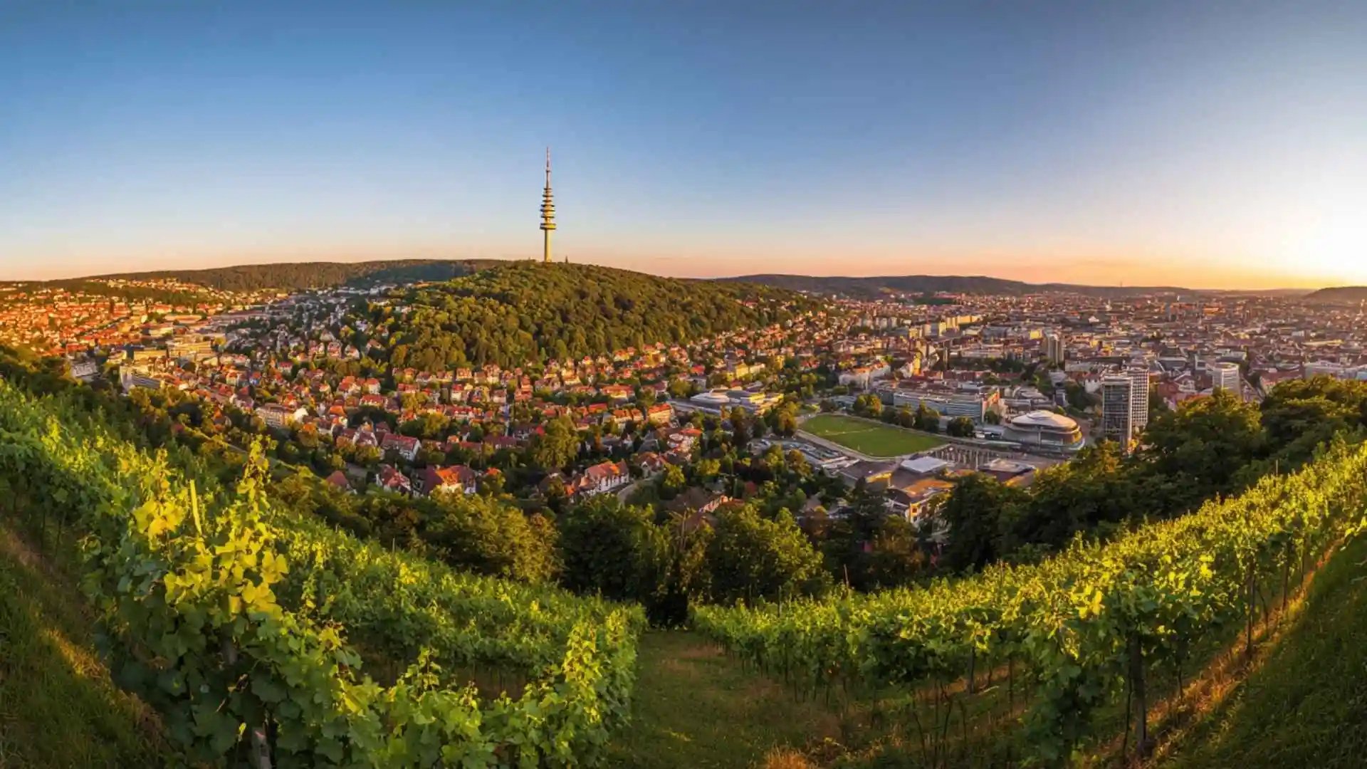 Stuttgart, Blick auf Fernseherturm