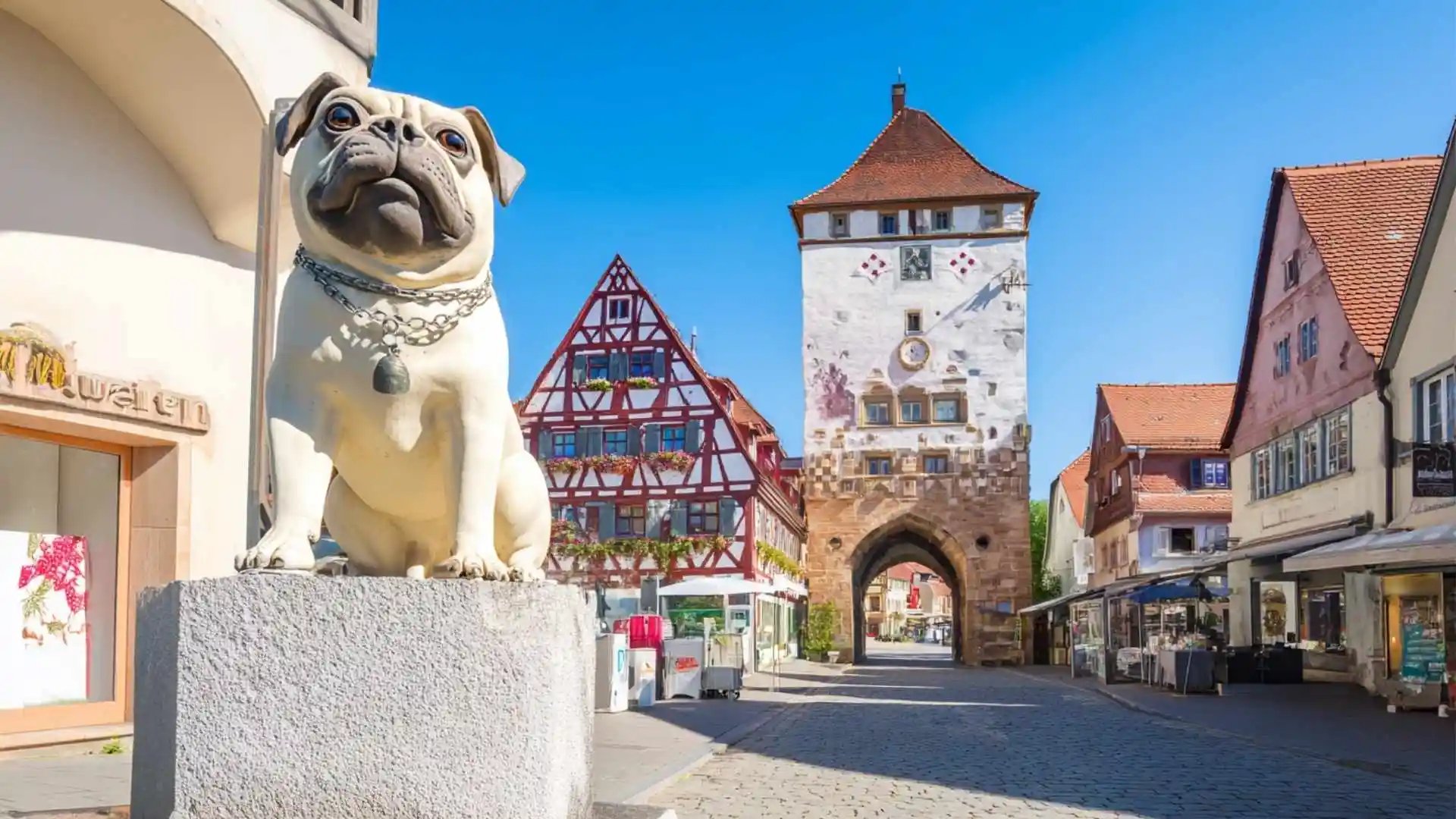 Winnenden, Innenstadt, Mops of Winnenden