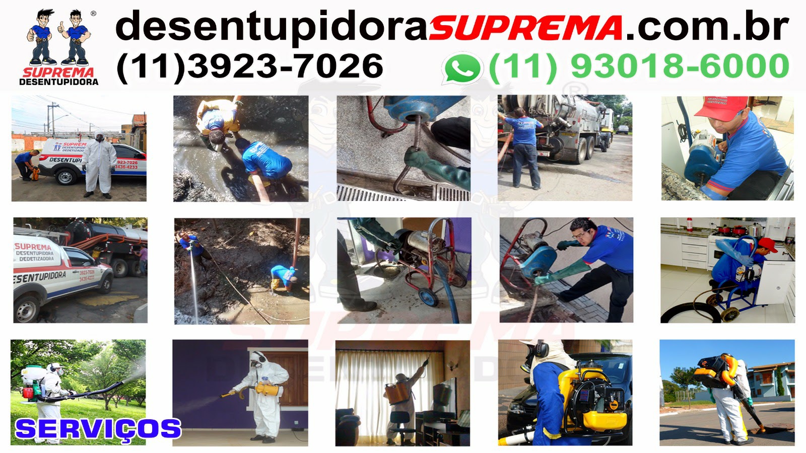 serviços de desentupimento