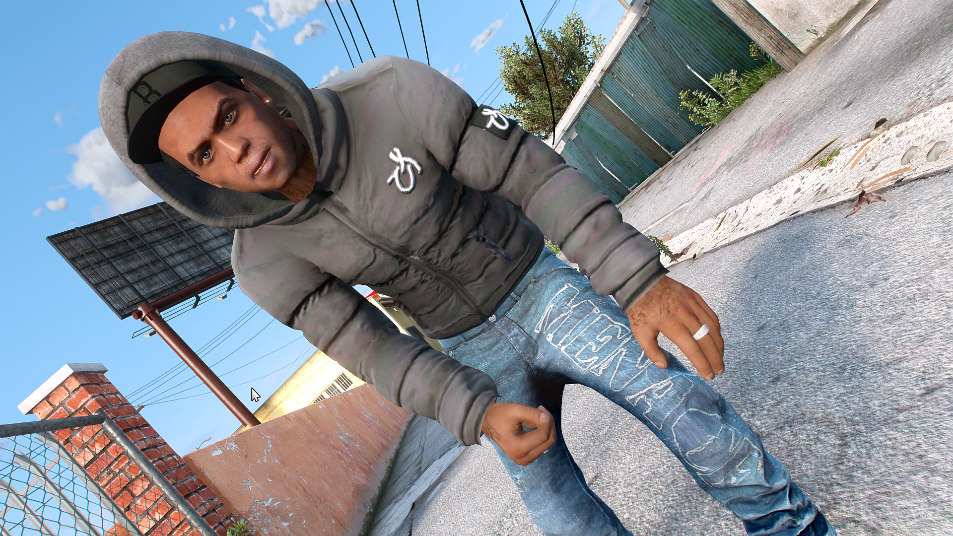 Black gangster-style ped character – GTA5