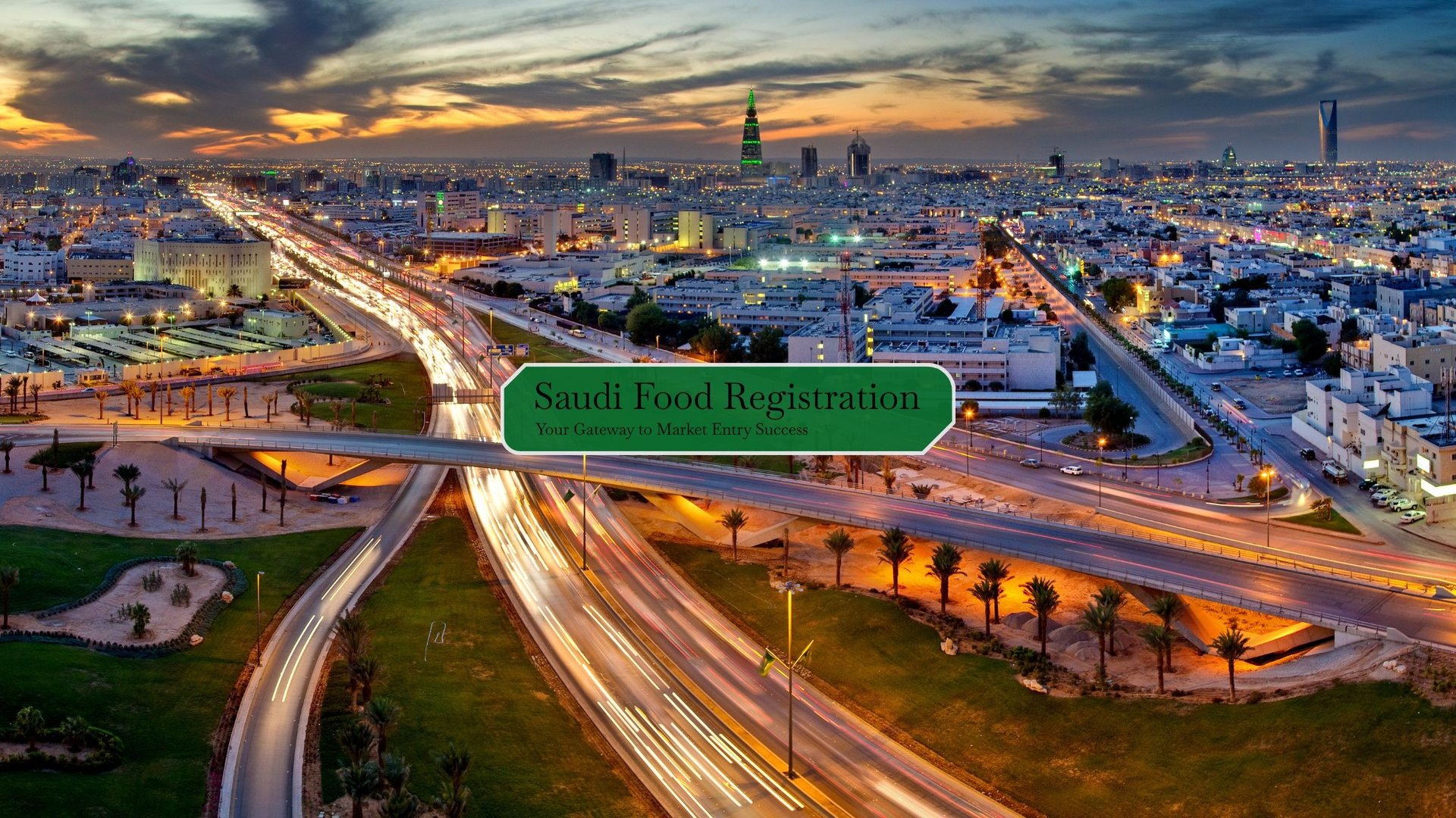 Riyadh city view for businesses asking if they can sell food before SFDA registration