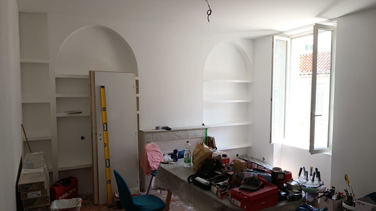 Arches en construction dans un appartements en rénovation à La Ciotat