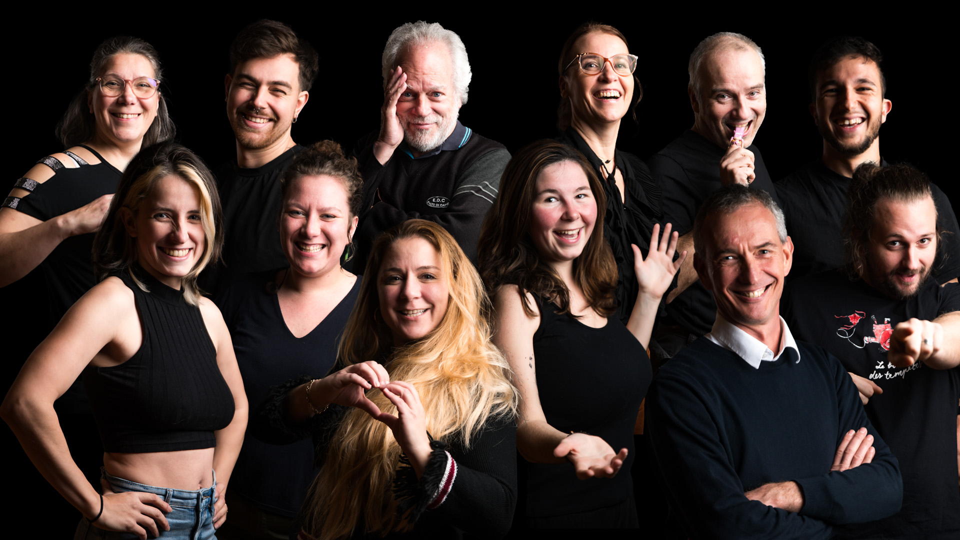 Photo de l'équipe des ateliers de la compagnie Constellations Éphémères 2024-2025