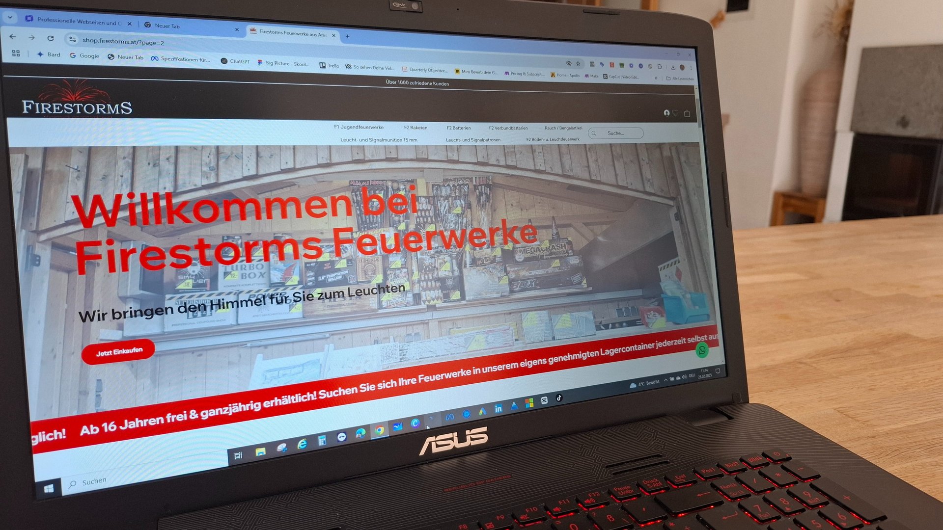 Firestorms Feuerwerke Onlineshop