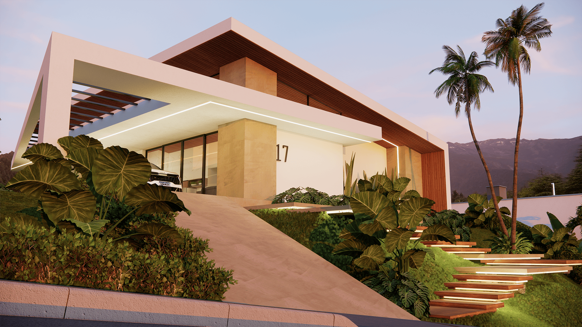 projeto casa de campo de alto padrão