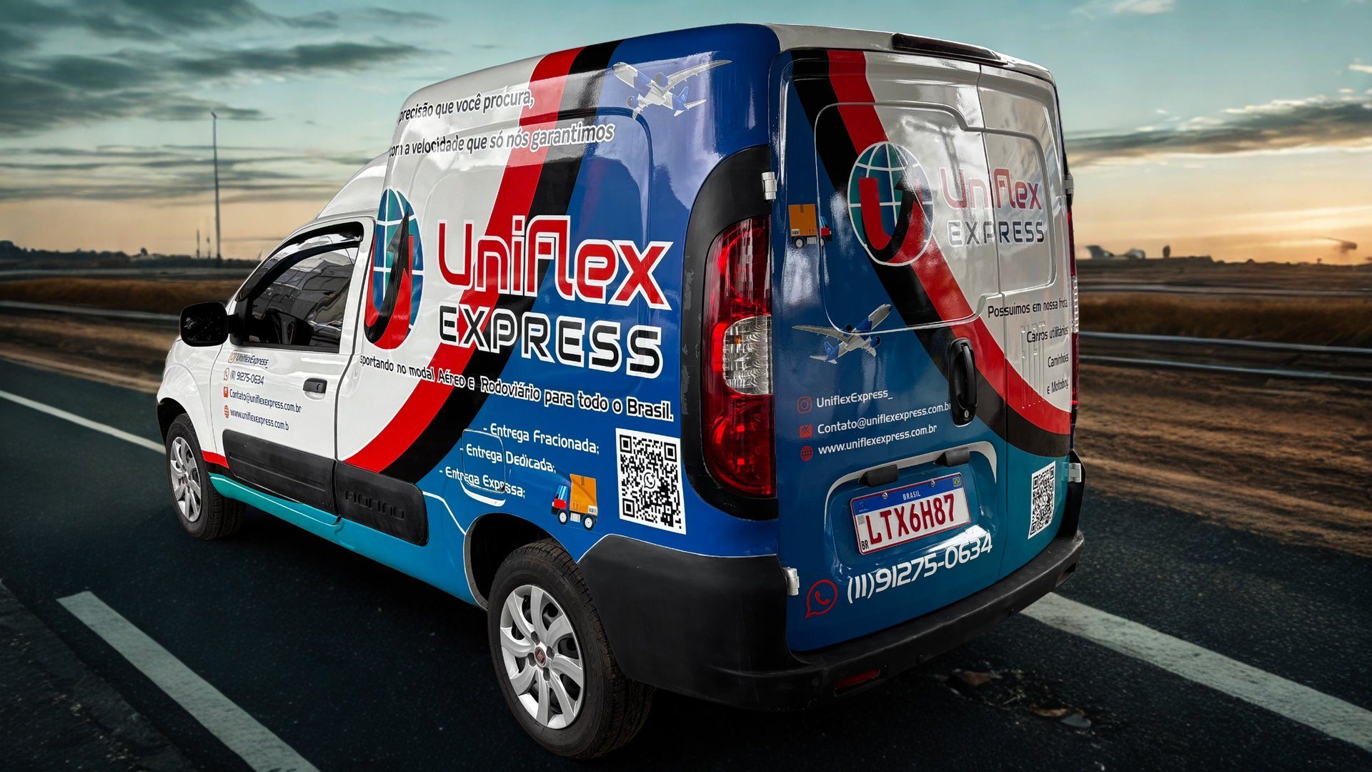 Uniflex Express, serviço de transporte de produtos químicos e carga fracionada.