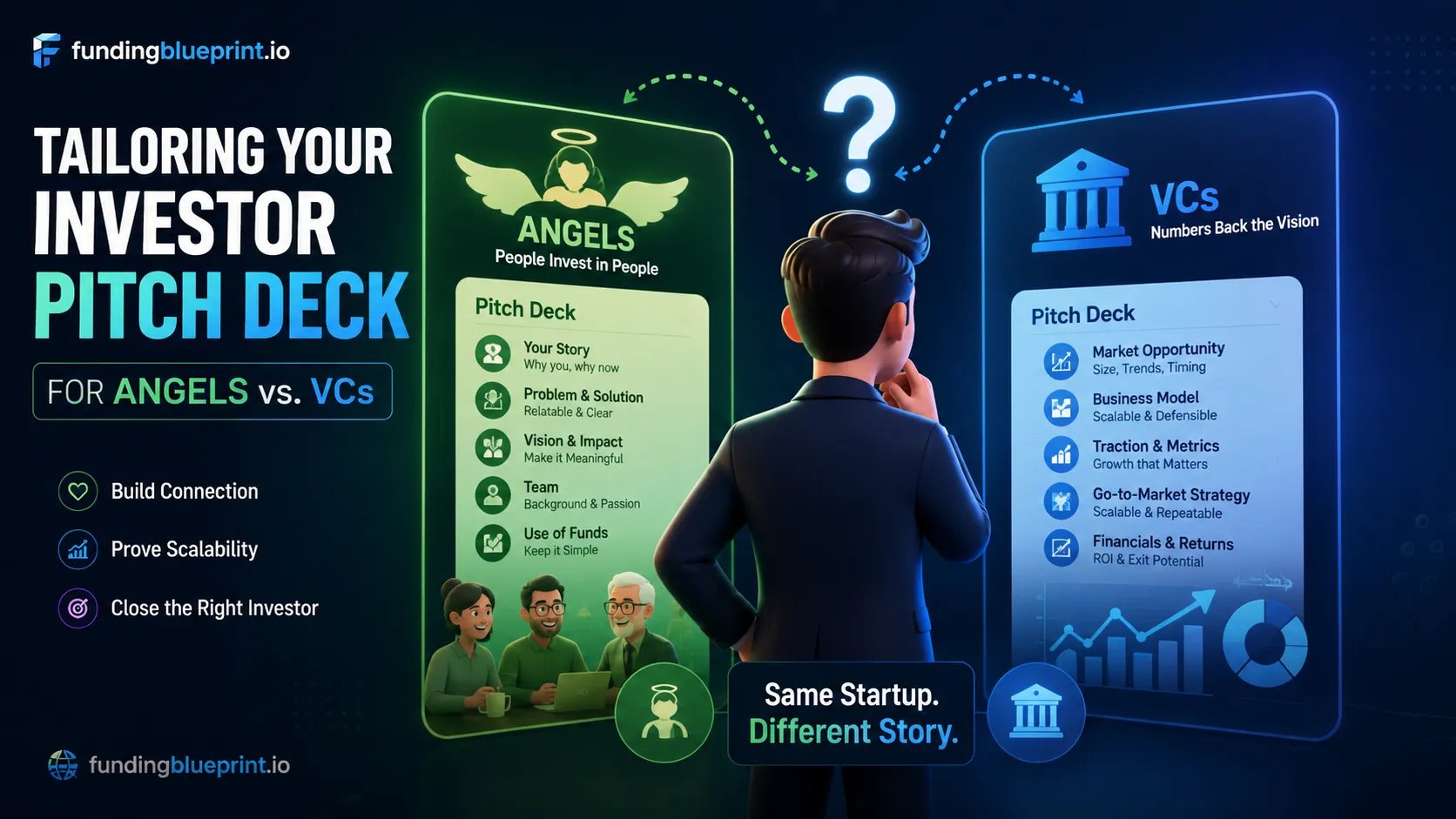 Tailoring Your Investor Pitch Deck for Angels vs. VCs
