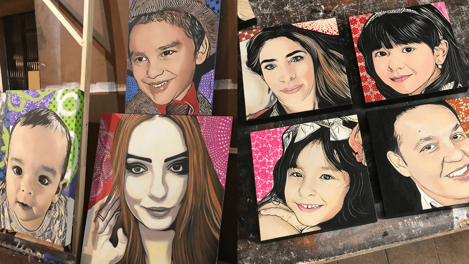 Pintura personalizada criada sob medida, refletindo a personalidade e história única do proprietário