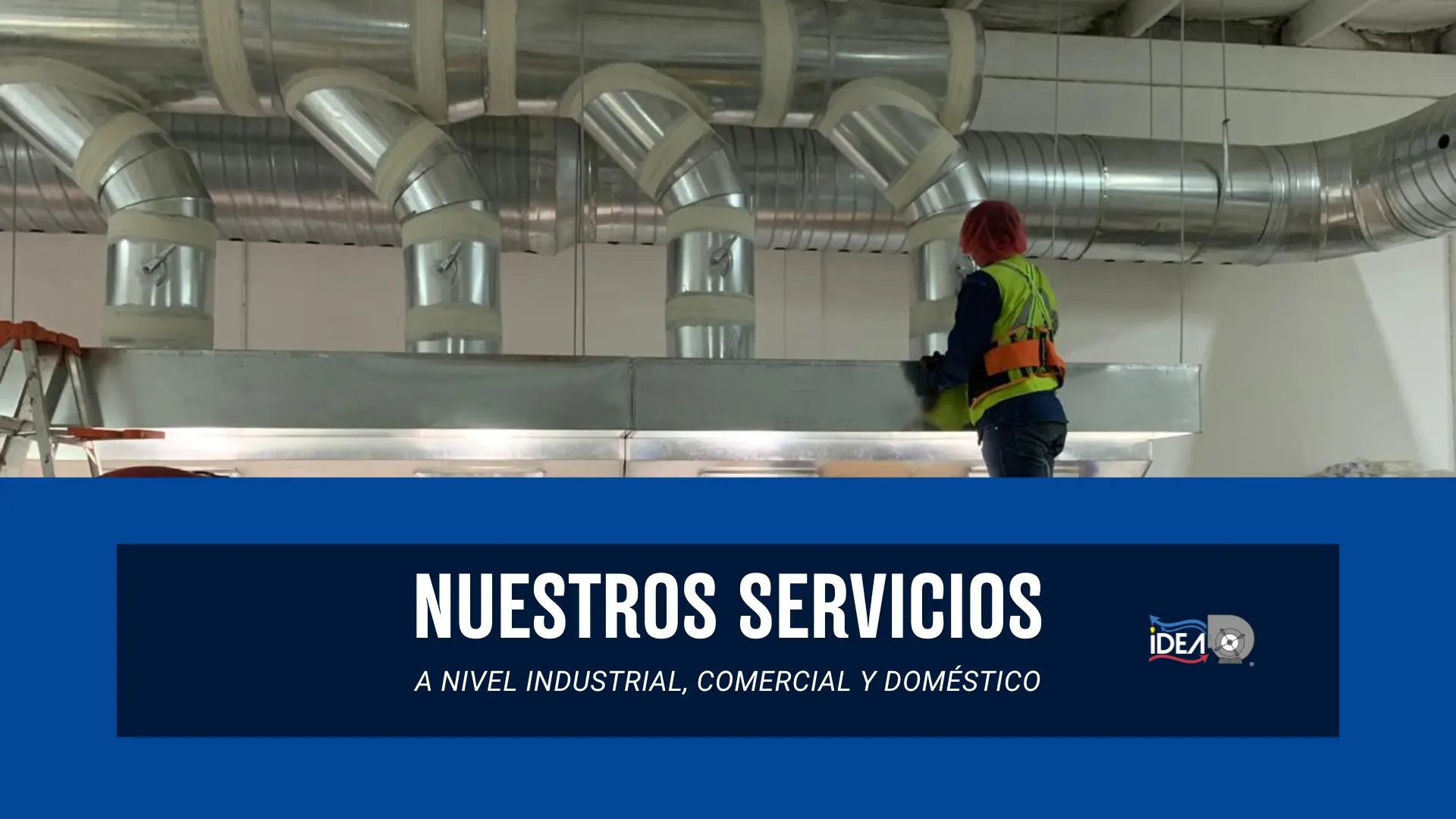 Instalación de ductos de acero galvanizado para ventilación industrial en maquiladora de Mexicali