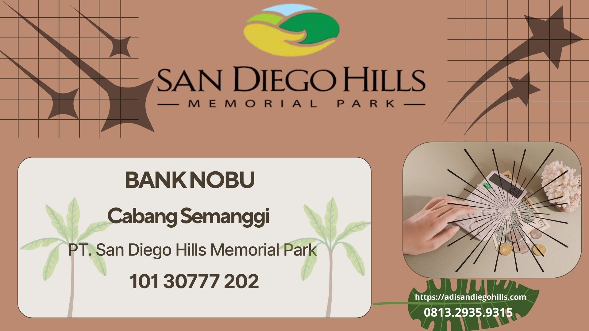 No Rekening PT San diego Hills Memorial Park Bank Nobu