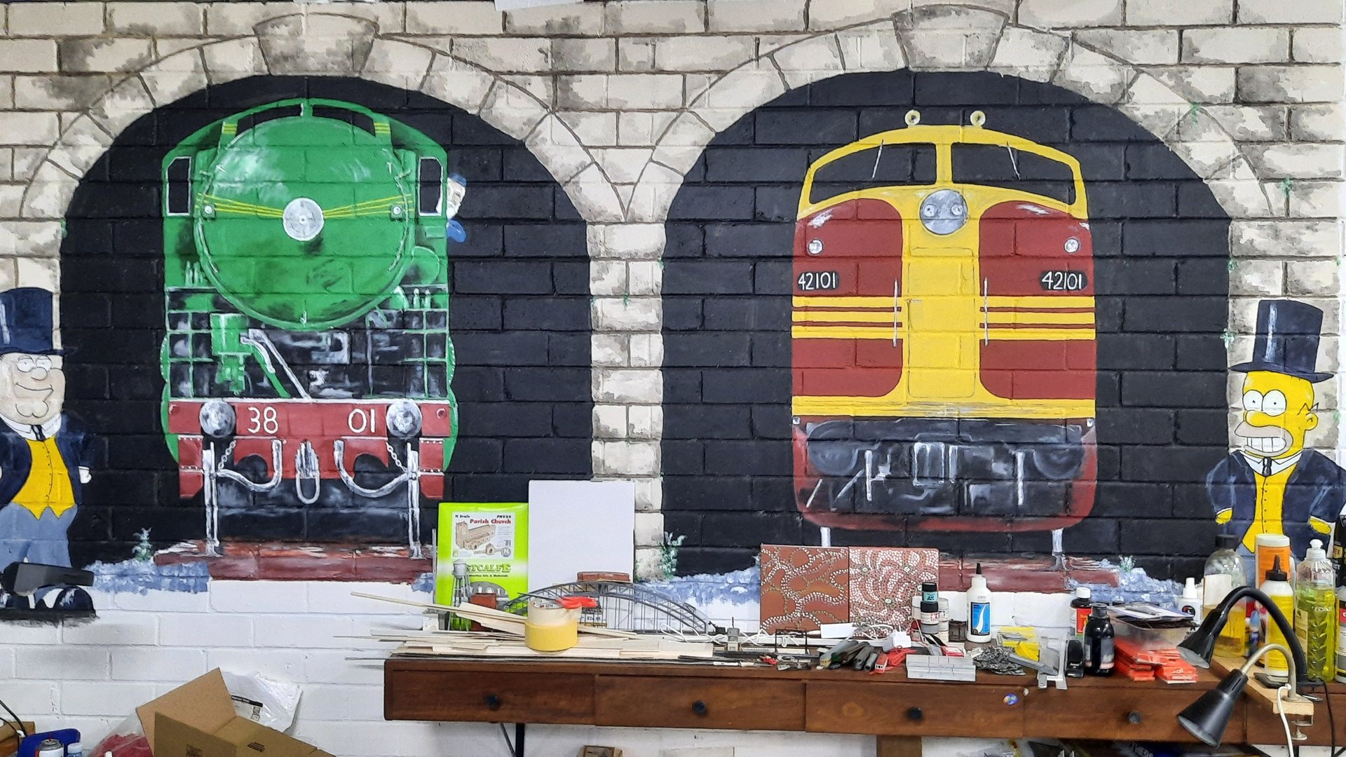 A mural painted by one of our members