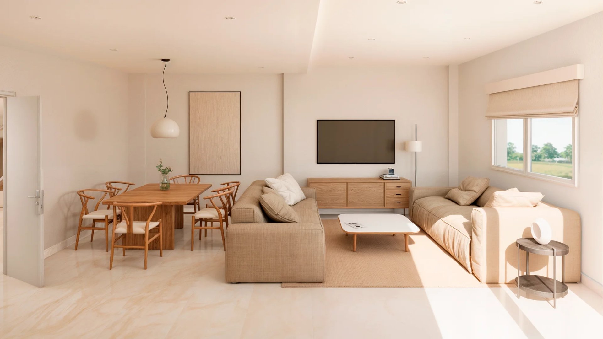 Salón comedor residencial Esperanza, Valdeavero, Madrid