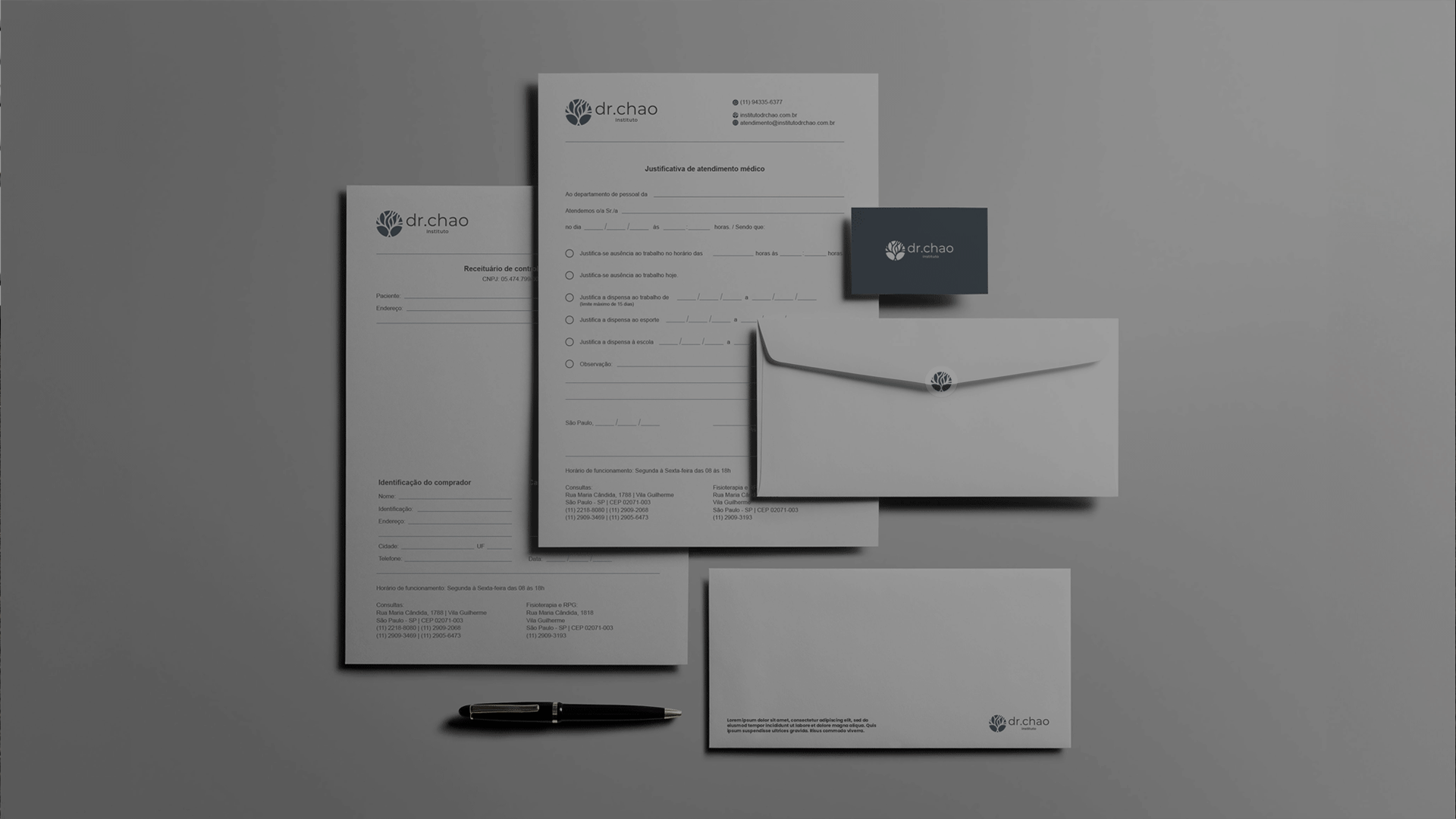 Projeto Instituto Dr. Chao – Projeto de Identidade de Marca feito pelo Estúdio Criativo Voluca