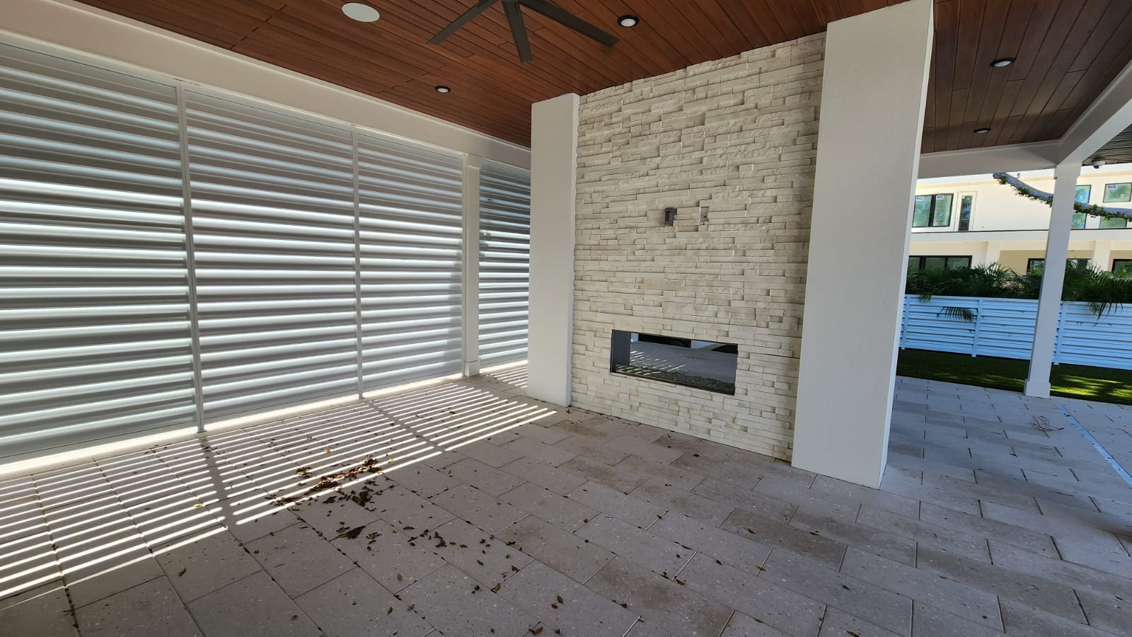 Louver wall/ Back Porch