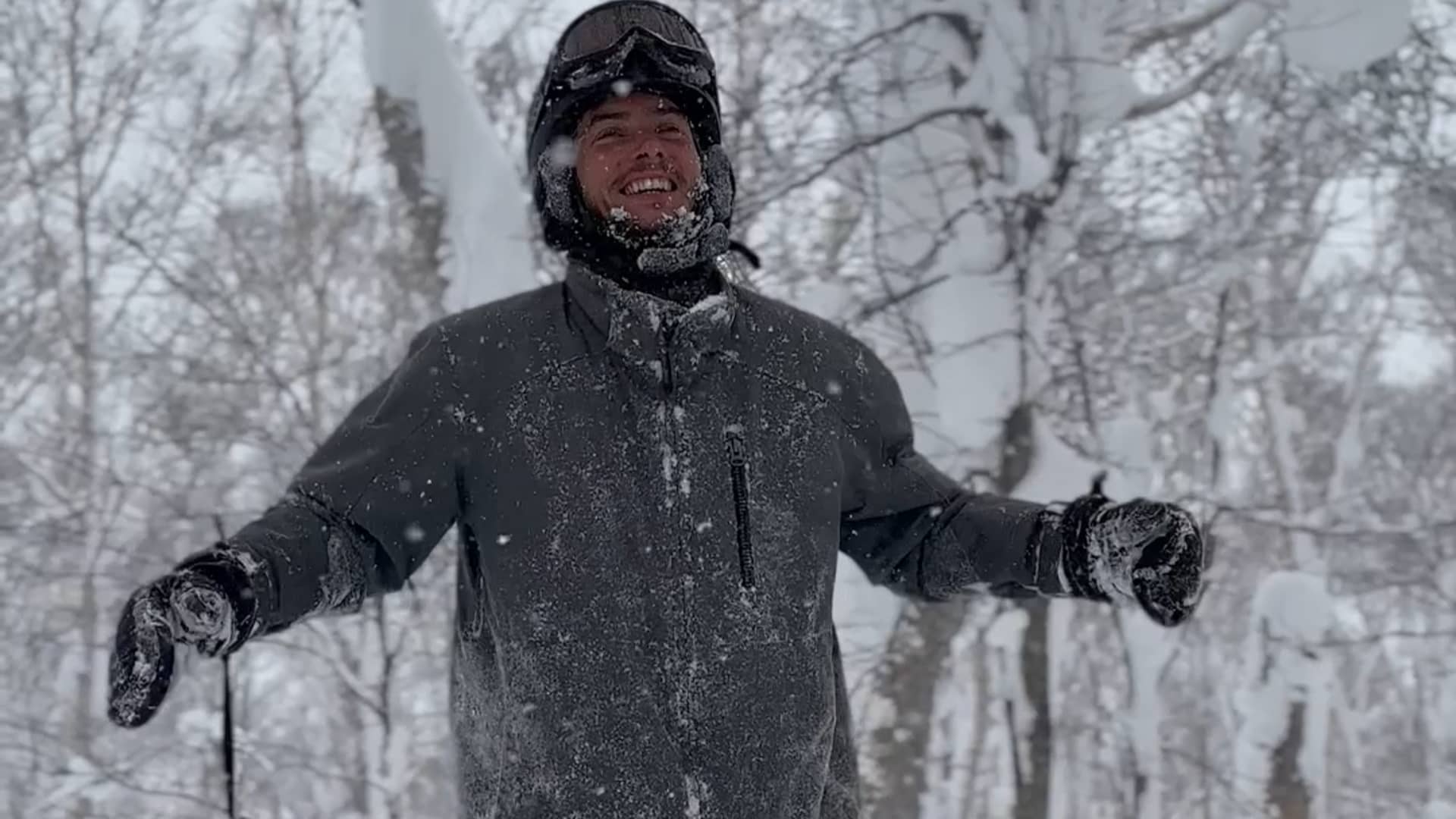 Keith enjoying the physical benefits of Shaking Medicine.