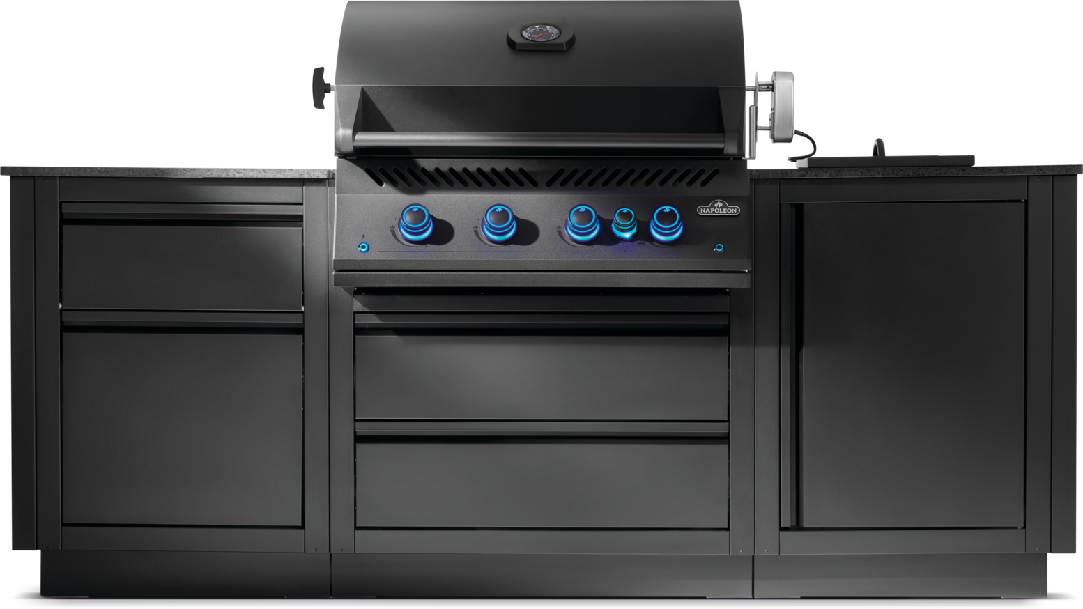 Napoleon Oasis Compact Matte Black Outdoor Kitchen Southampton Hampshire