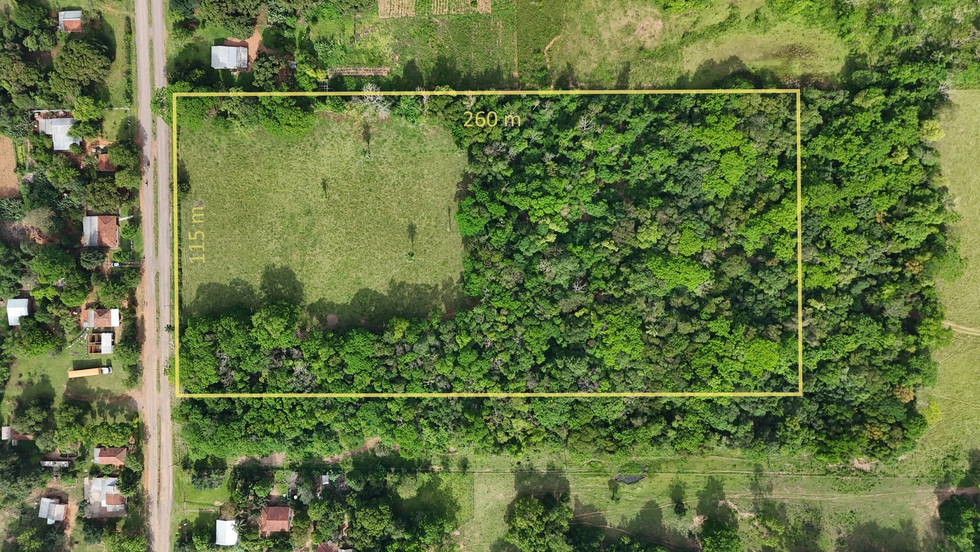 Unbebautes 3-Hektar-Grundstück in Independencia – naturnahe Wohnlage am Fuß des Ybytyruzú-Gebirges