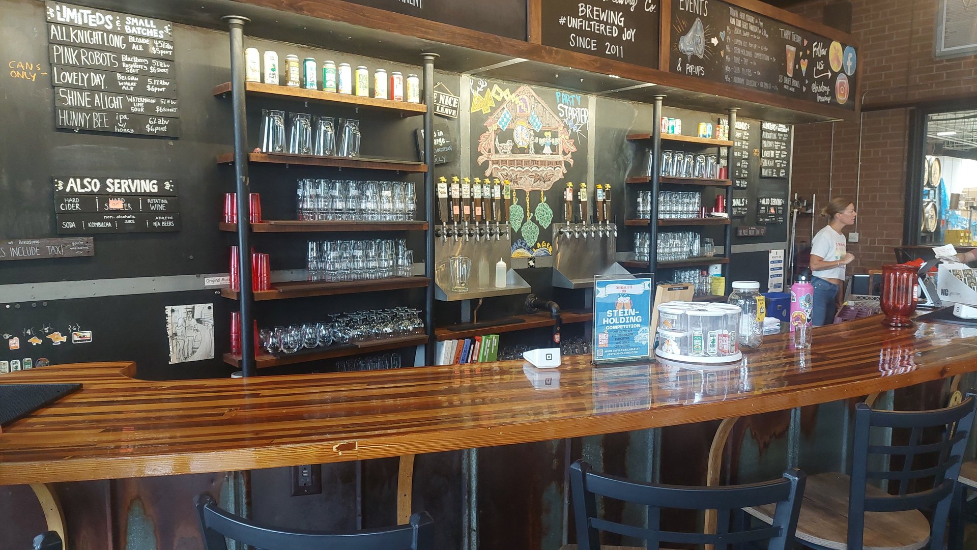 Interior of Birdsong Brewing Charlotte