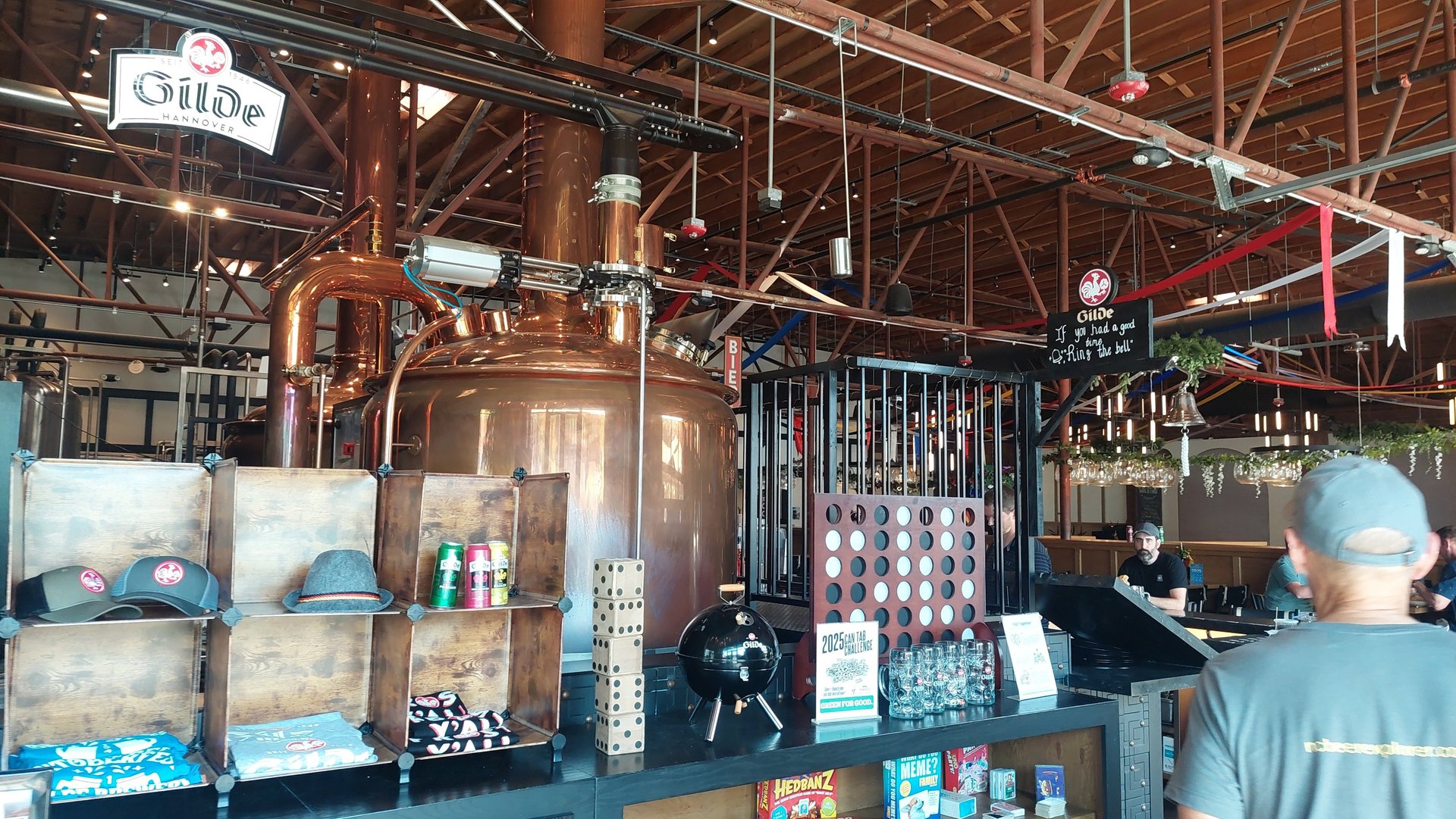 Boil kettles at Gilde Brewery