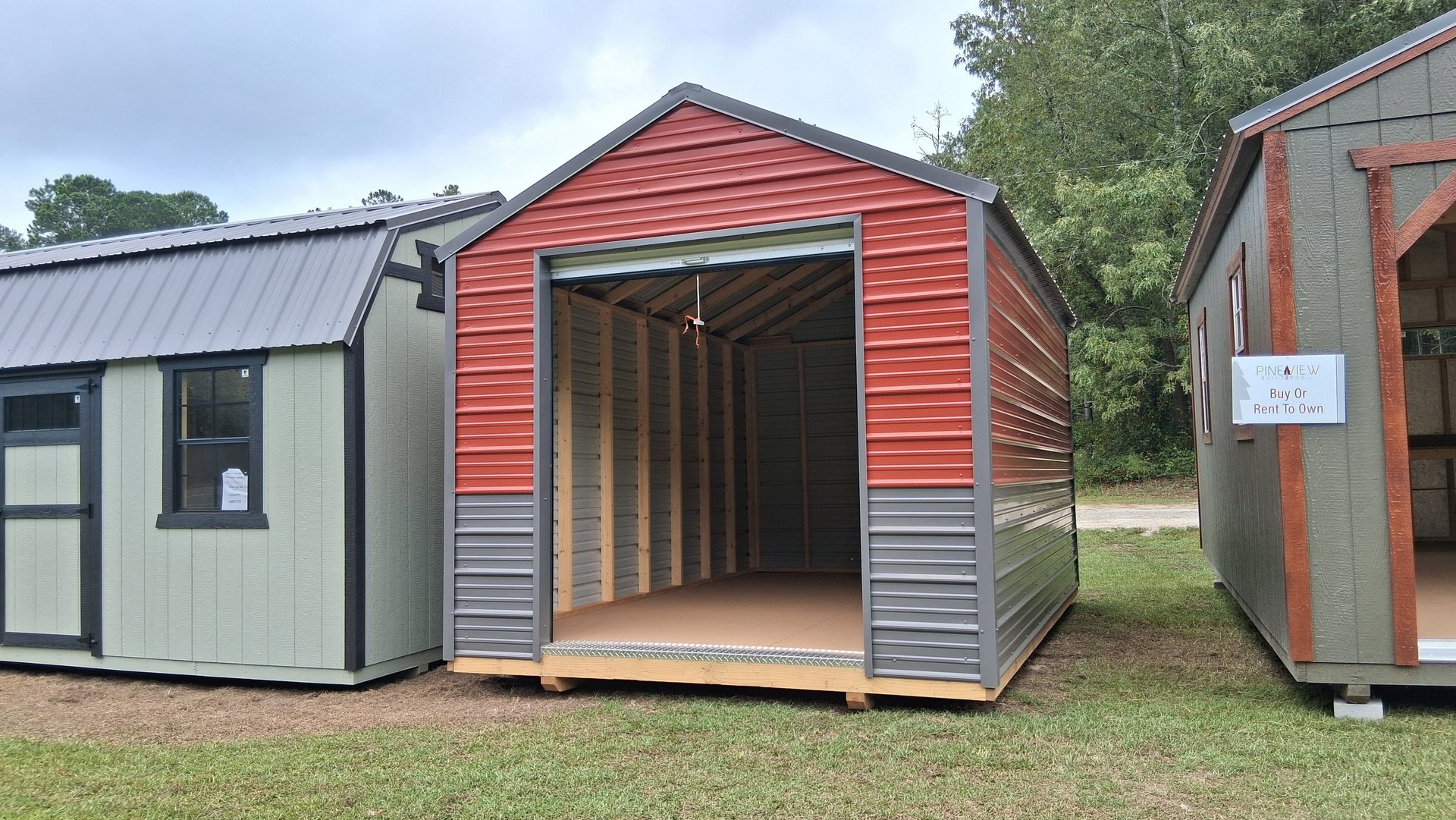 A-Frame Value Metal Custom sheds from Pine View Buildings