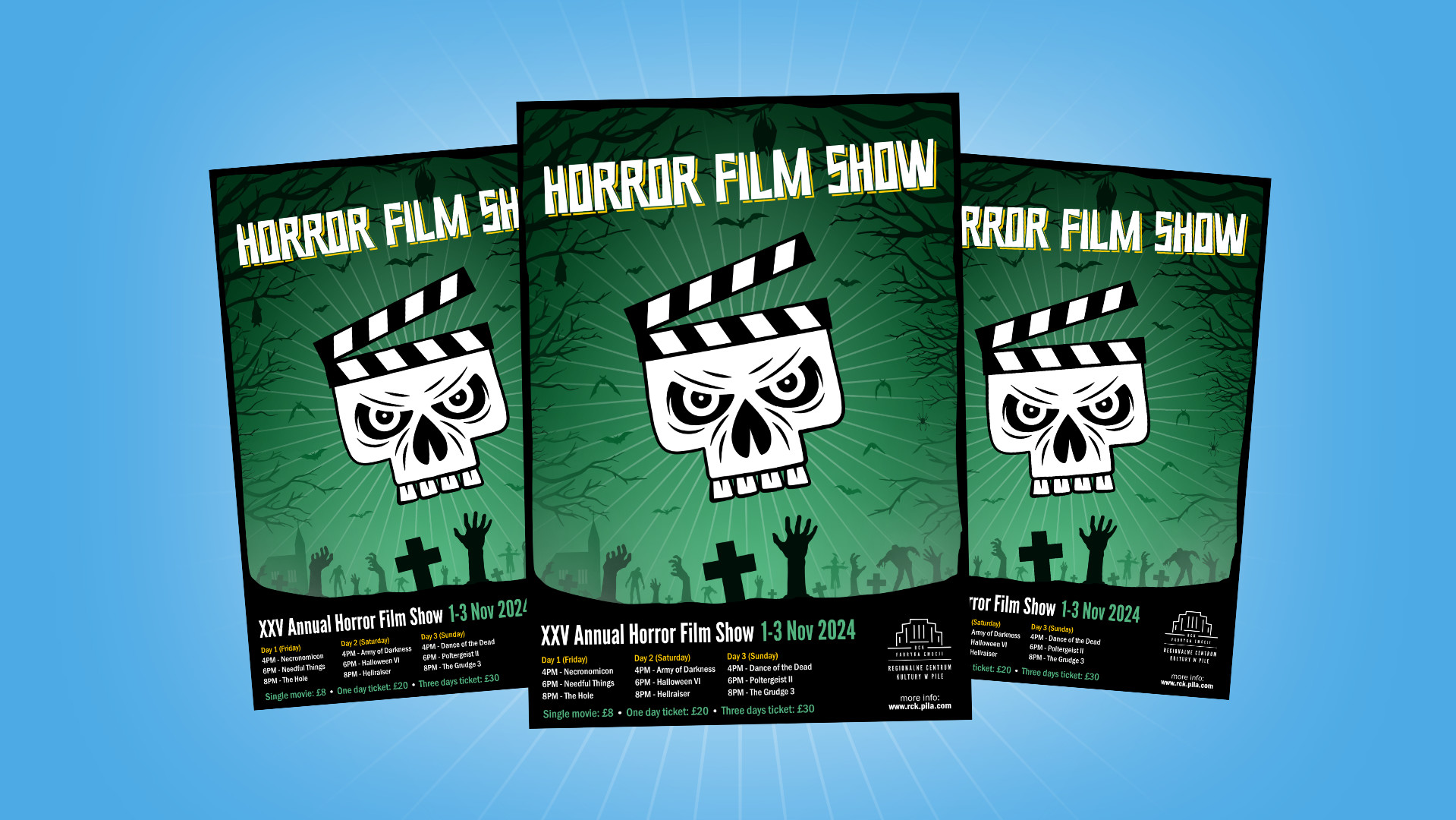 Horror Film Show poster design