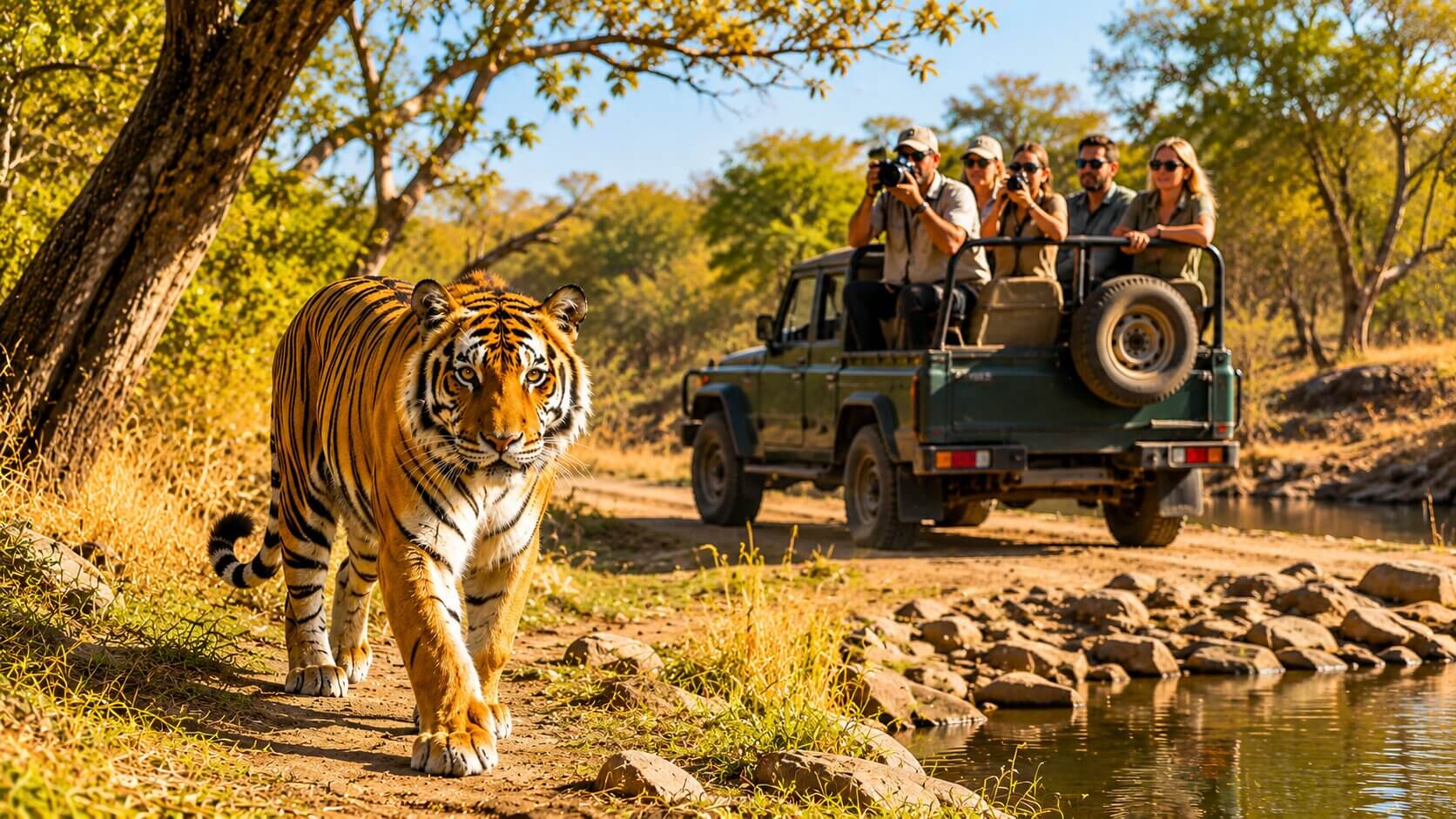 Tiger safari in India
