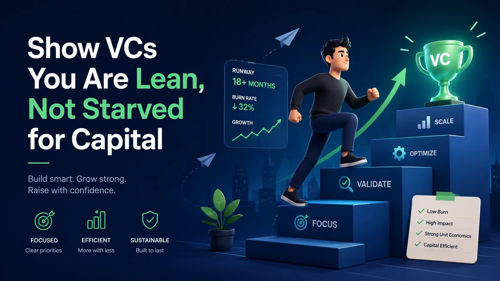 Show VCs You Are Lean, Not Starved for Capital