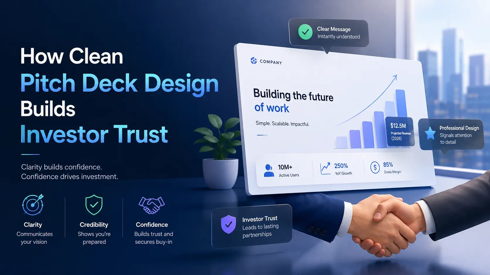 How Clean Pitch Deck Design Builds Investor Trust