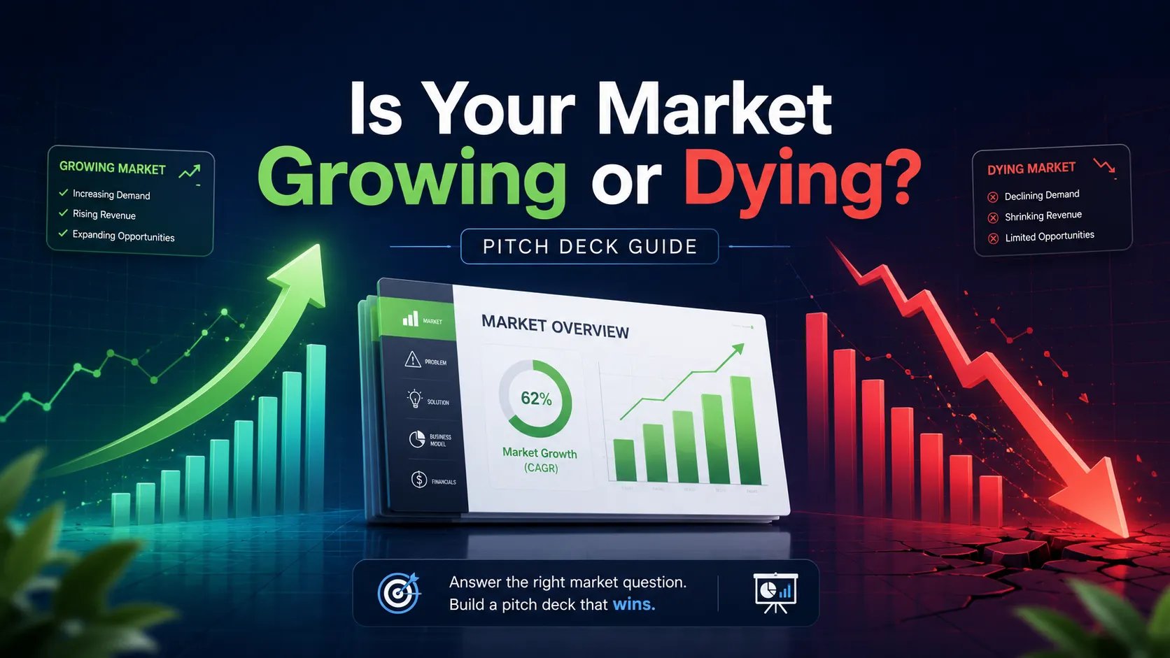 Is Your Market Growing or Dying? Pitch Deck Guide